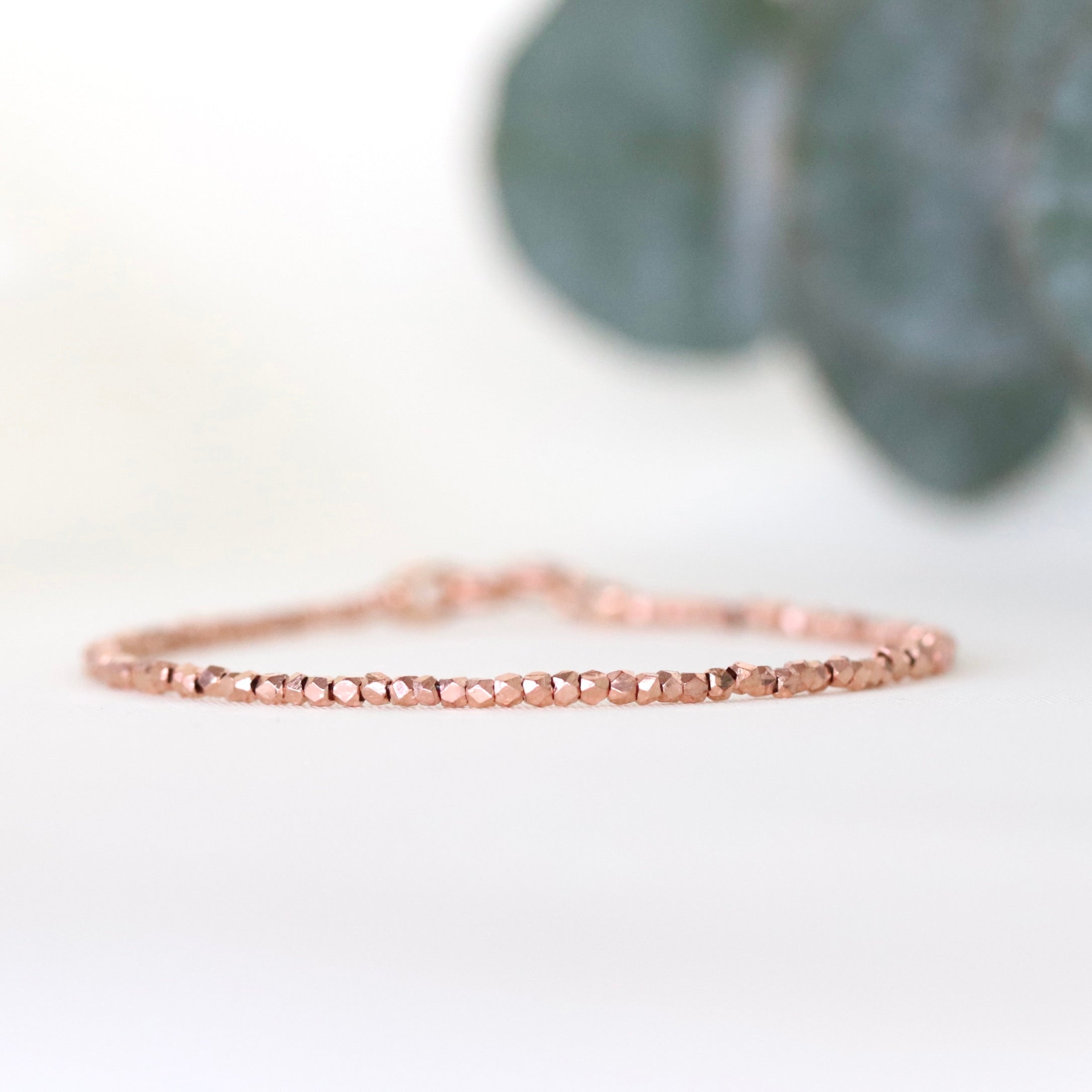 24k Rose Gold Vermeil Karen Hill Tribe bead bracelet