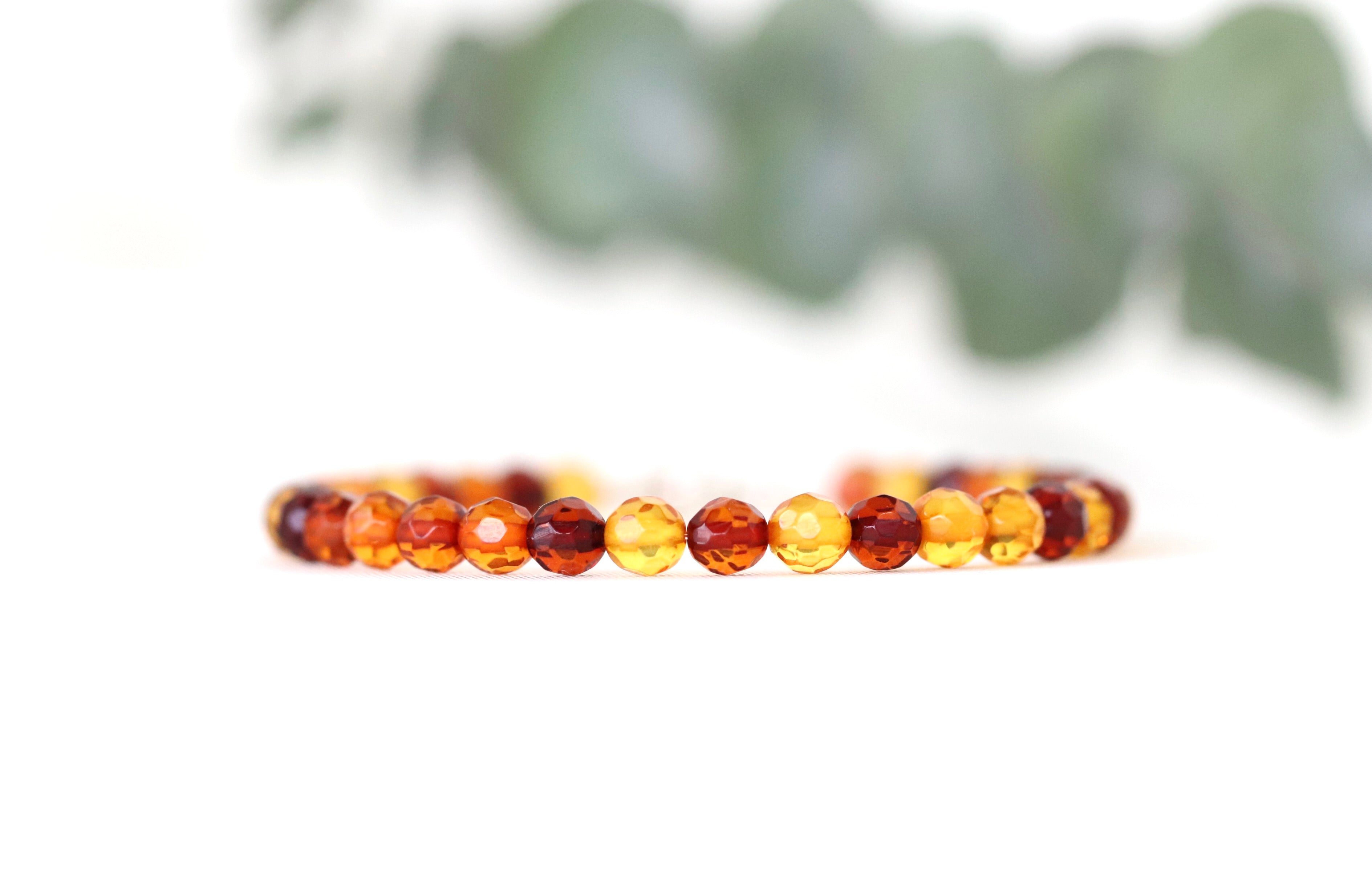 Adjustable Baltic Amber bracelet by Oberia Jewelry