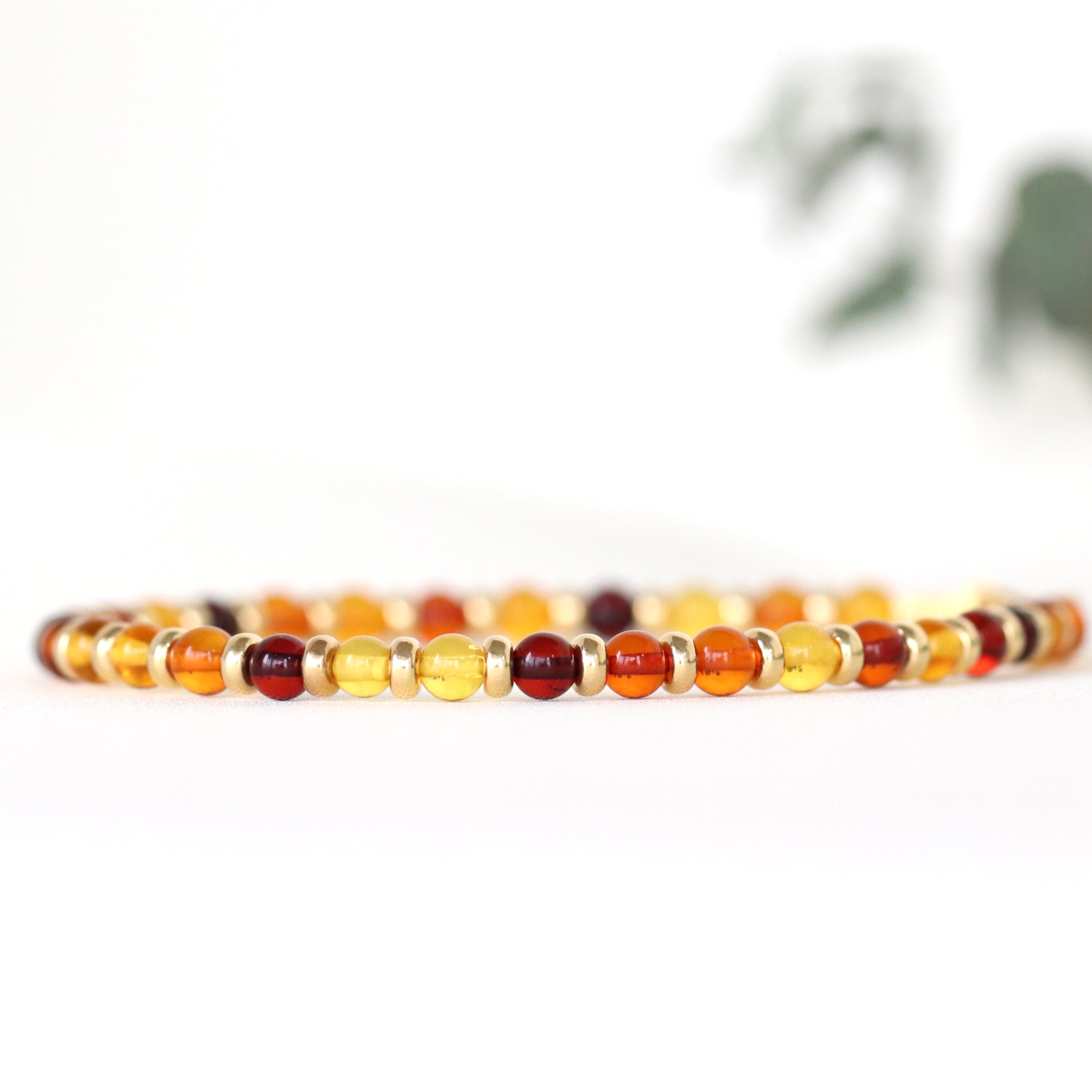 Baltic Amber adjustable bracelet by Oberia Jewelry