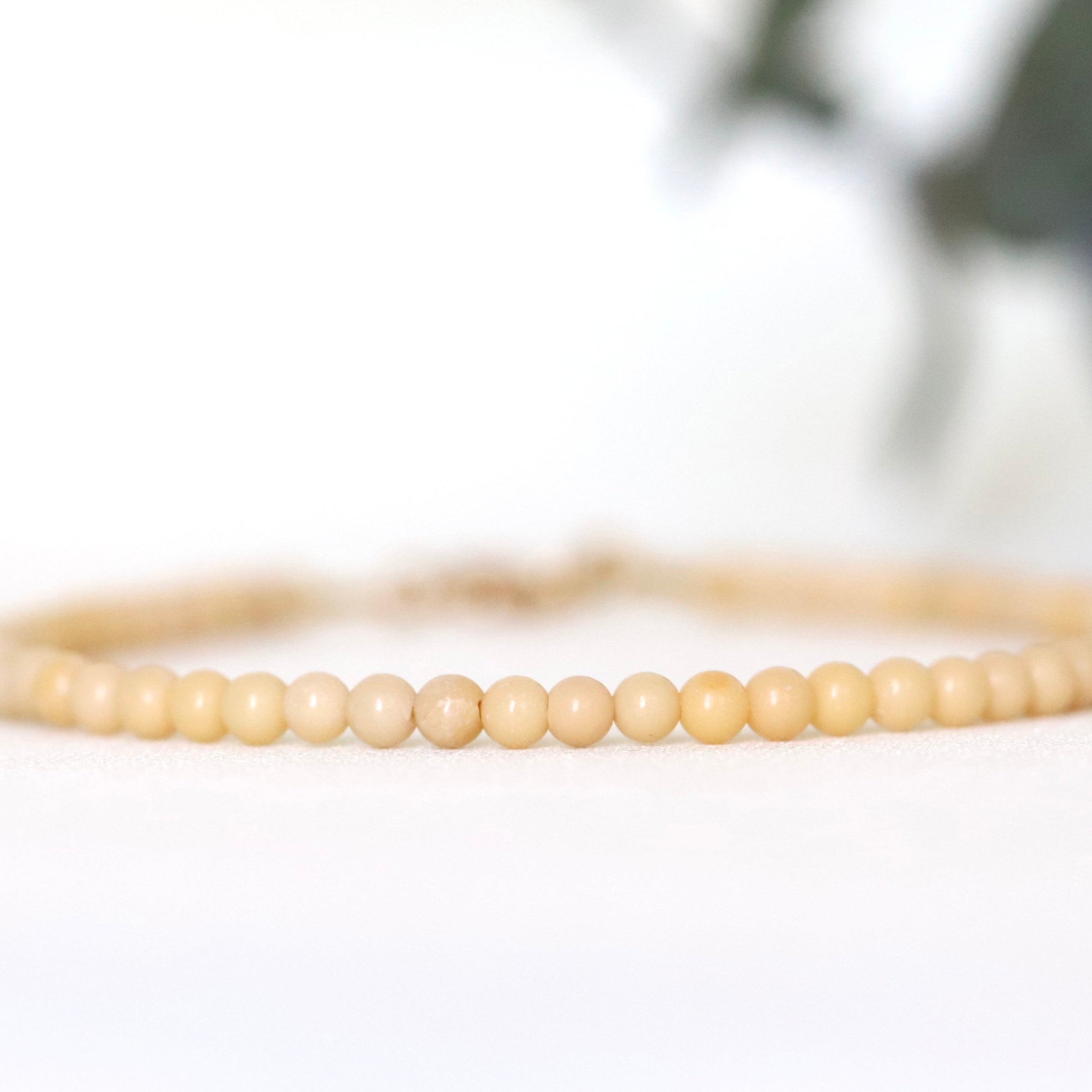 Butter Yellow Nephrite Jade bracelet by Oberia Jewelry