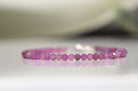 Dainty 3mm Pink Ruby bracelet, timeless handmade jewelry from Oberia Jewelry