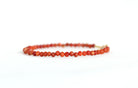 Dainty handmade 3mm Red Coral bracelet