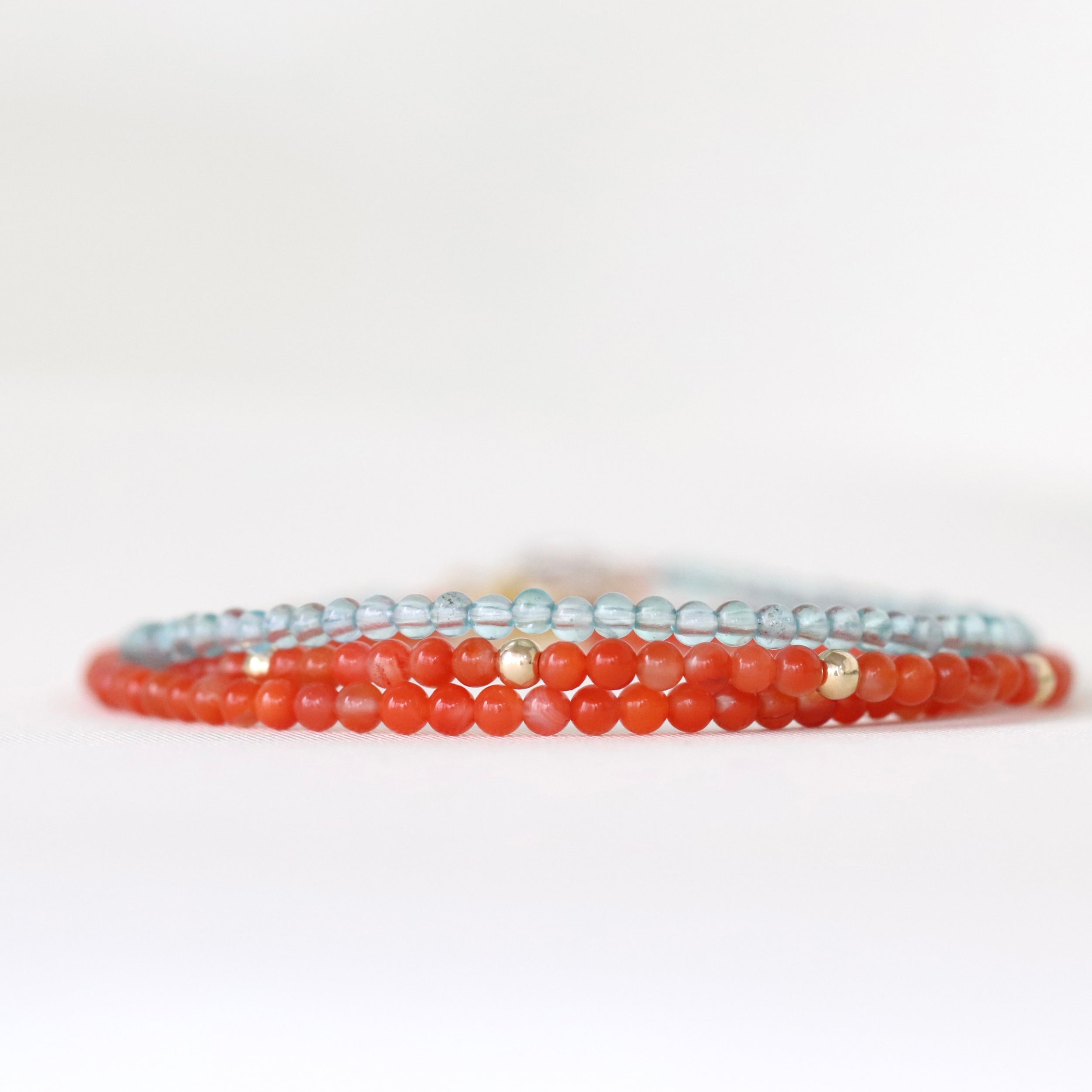 Dainty handmade Carnelian bracelet