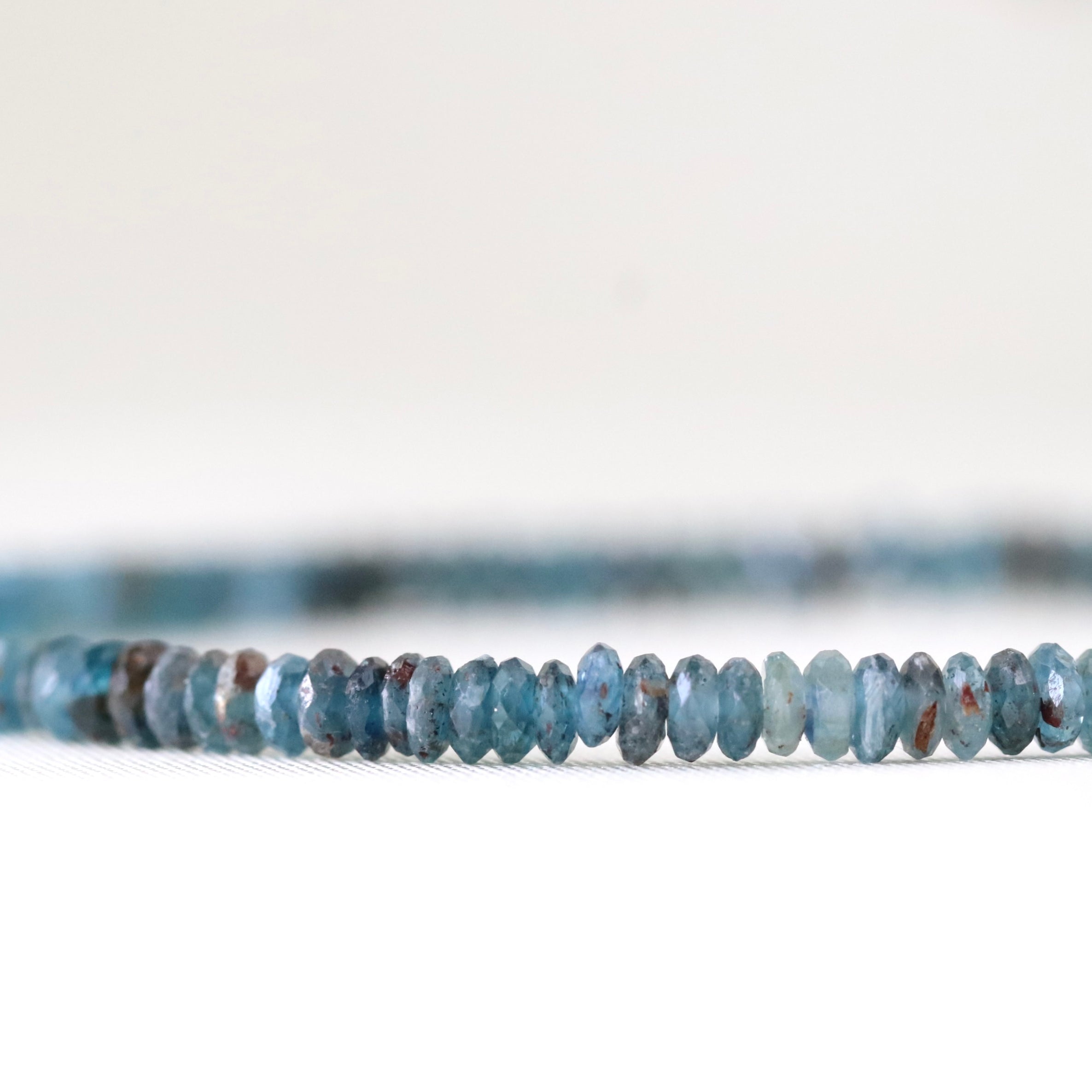 Dainty handmade Dark Teal Kyanite bracelet