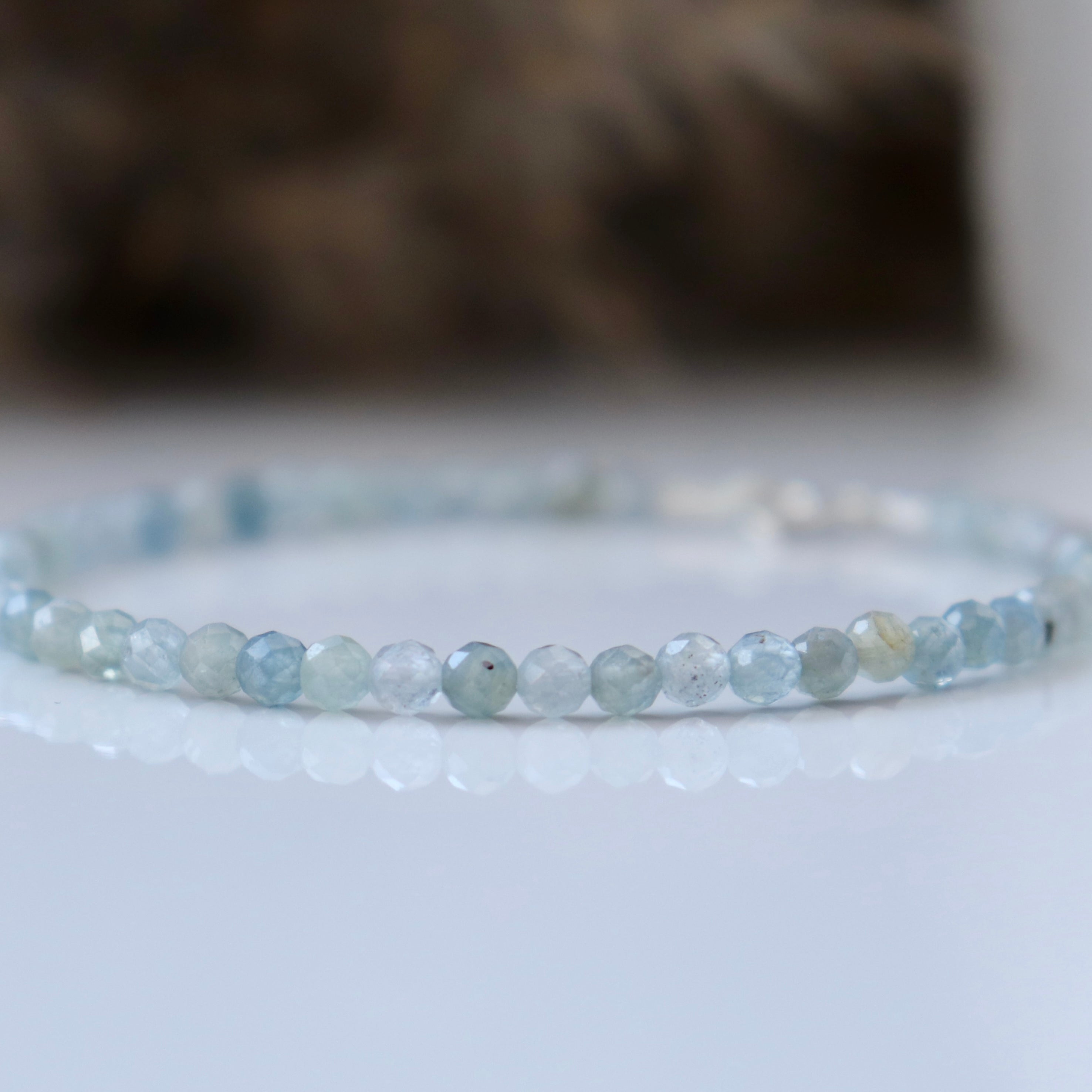 Dainty handmade Montana Sapphire bracelet
