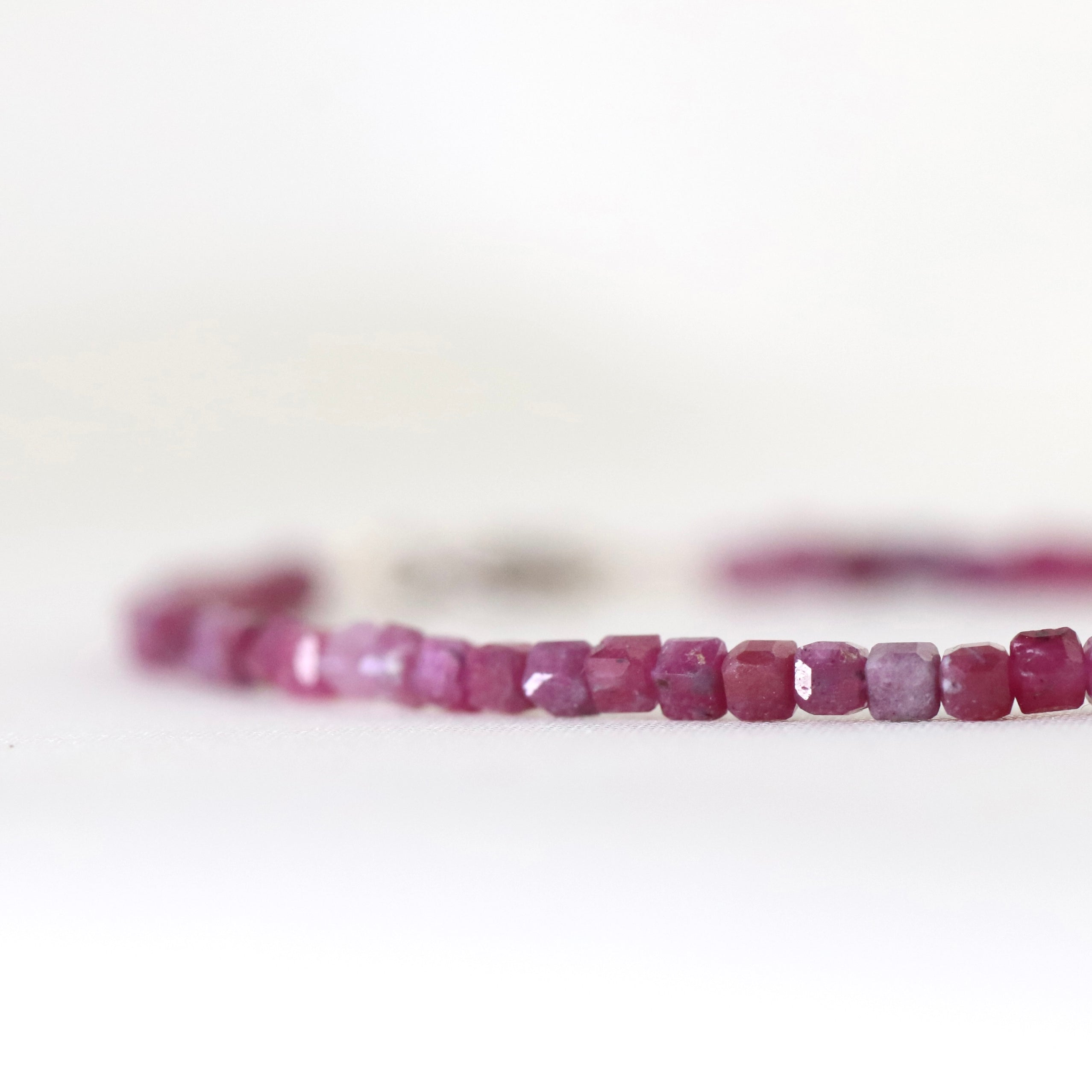 Dainty handmade Ruby bracelet