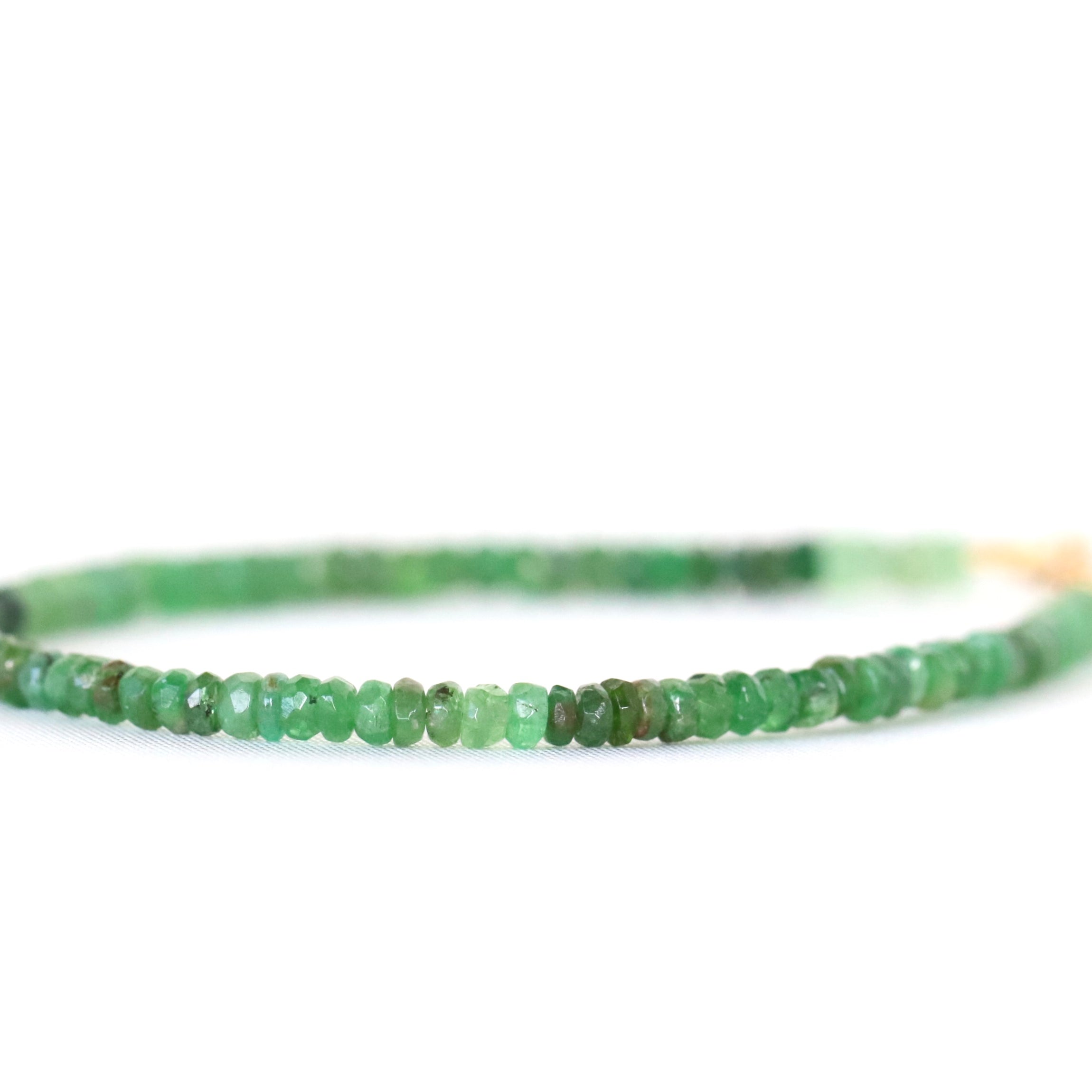 Dainty handmade Tsavorite bracelet