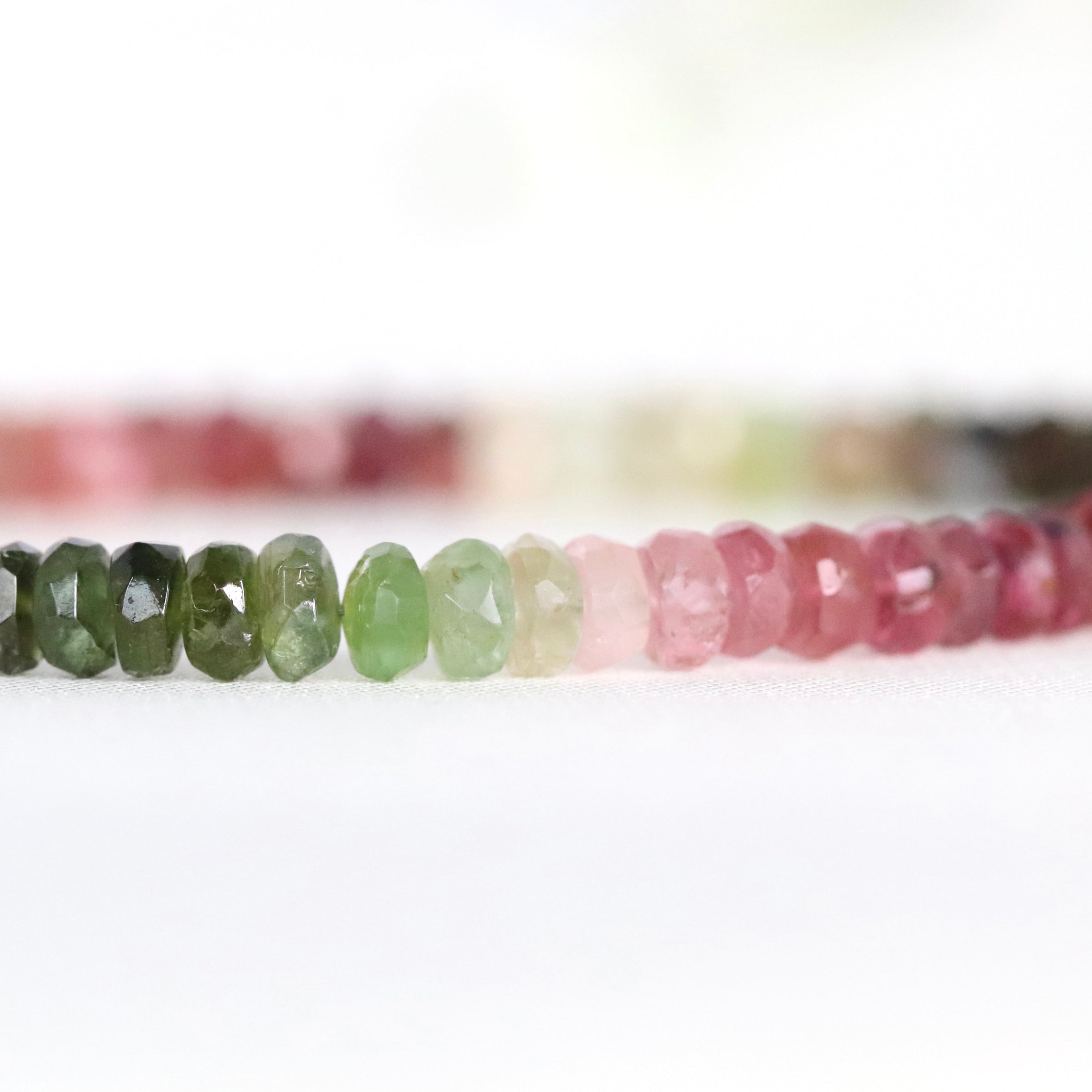 Dainty handmade Watermelon Tourmaline bracelet