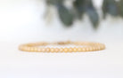 Dainty handmade Yellow Jade bracelet