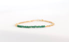 Dainty handmade Zambian Emerald bracelet