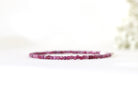 Dainty Ruby bracelet, timeless handmade jewelry with refined elegance