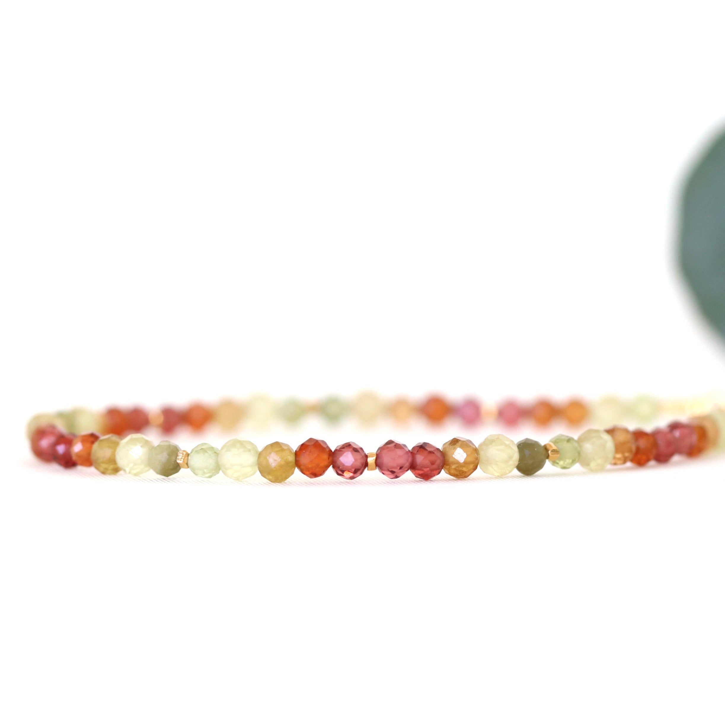 Dainty Yellow Apatite gemstone bracelet