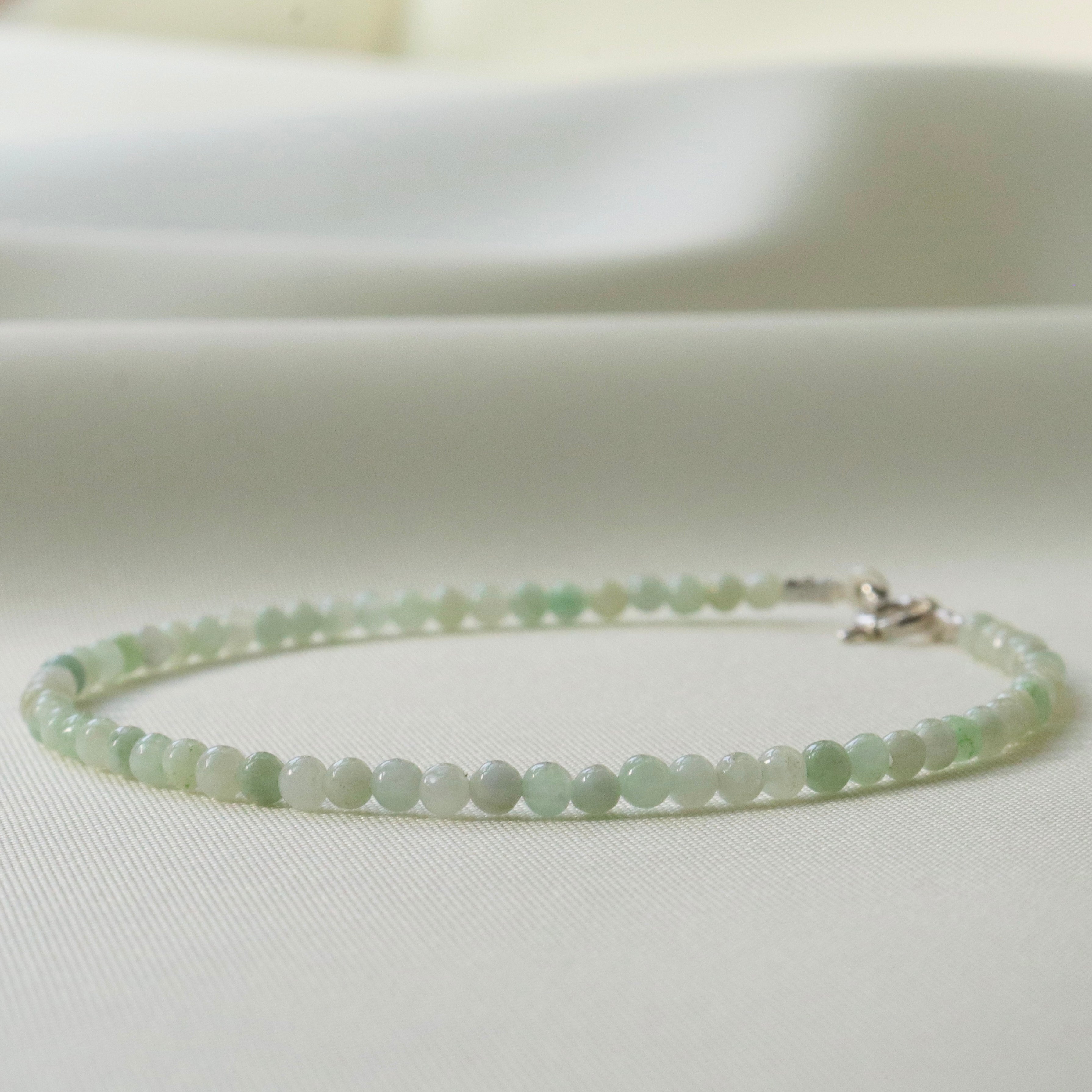 Delicate Burma Jade Bracelet — Oberia Jewelry