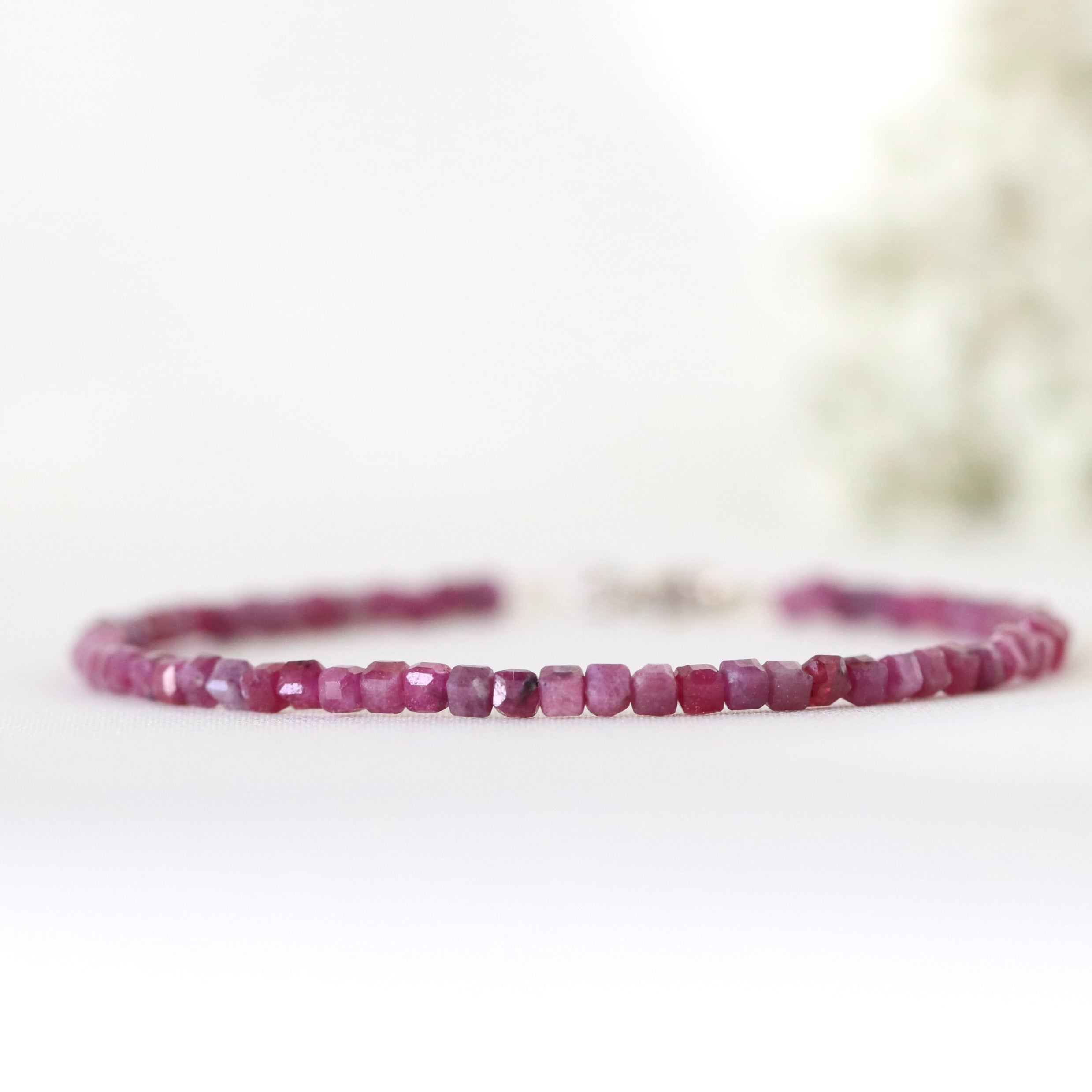 Delicate Ruby bracelet by Oberia Jewelry