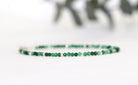 Elegant African Jade bracelet with silver accents
