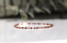 Elegant brown Zircon bracelet, handmade jewelry