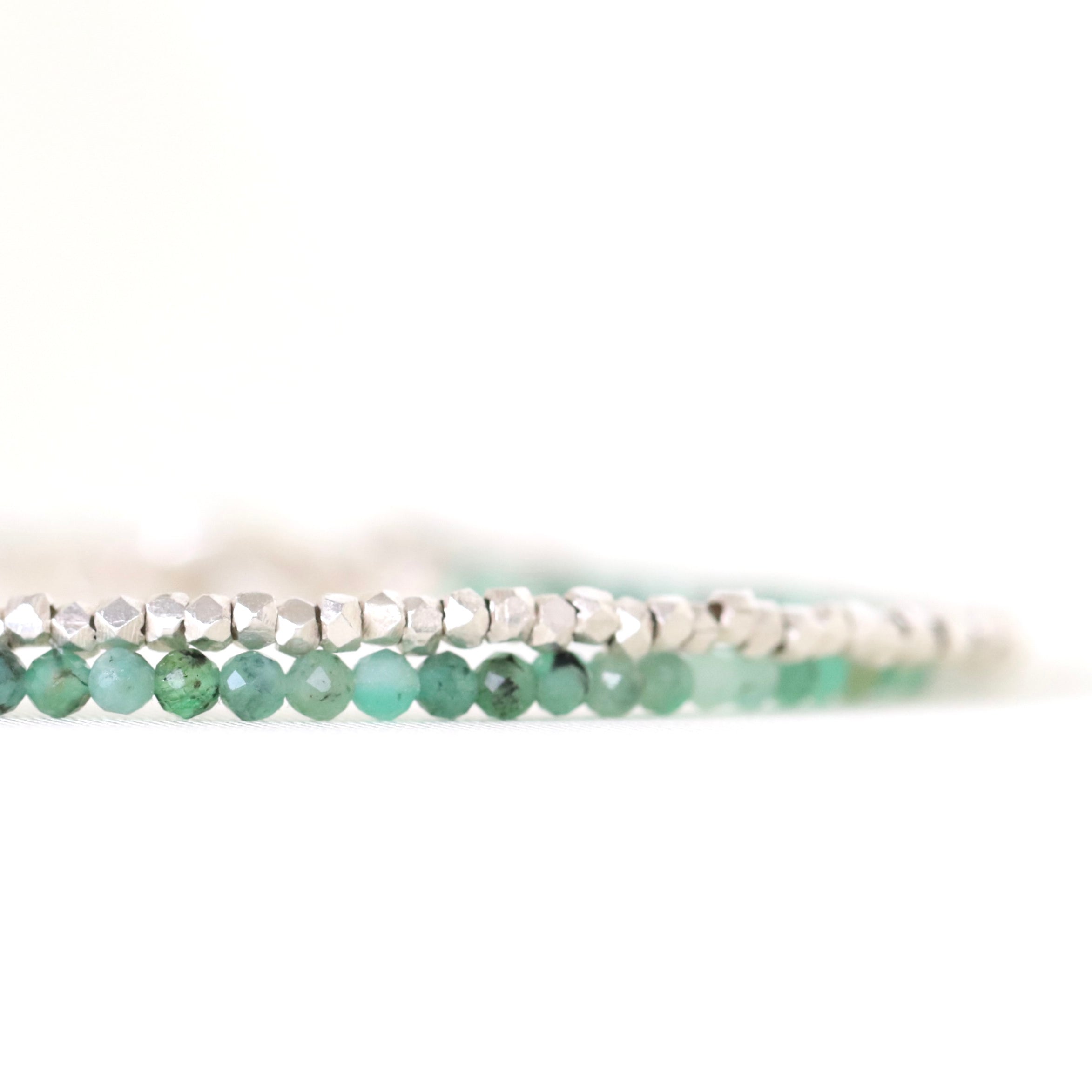 Elegant handcrafted Colombian Emerald bracelet