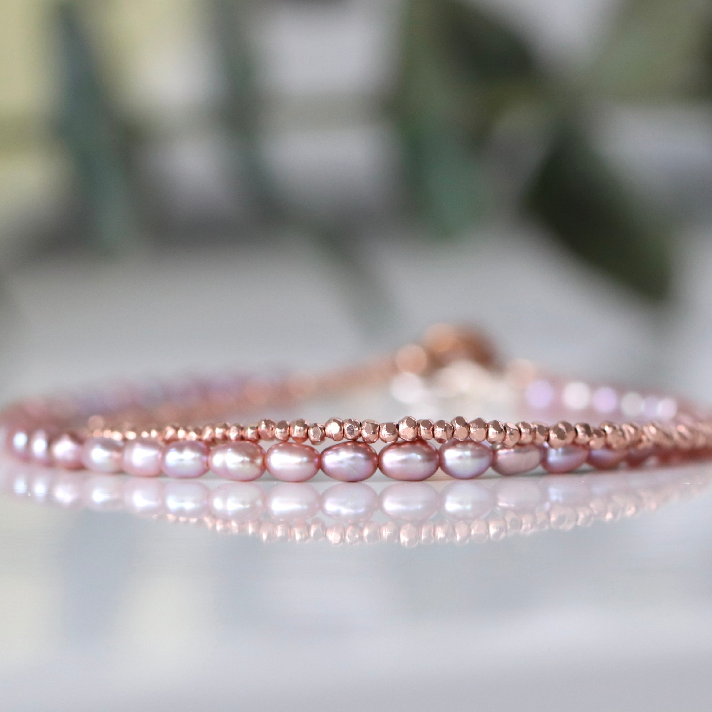 Elegant Freshwater Pearl bracelet with sterling silver