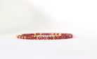 Elegant Malaya Garnet bracelet with gold or silver