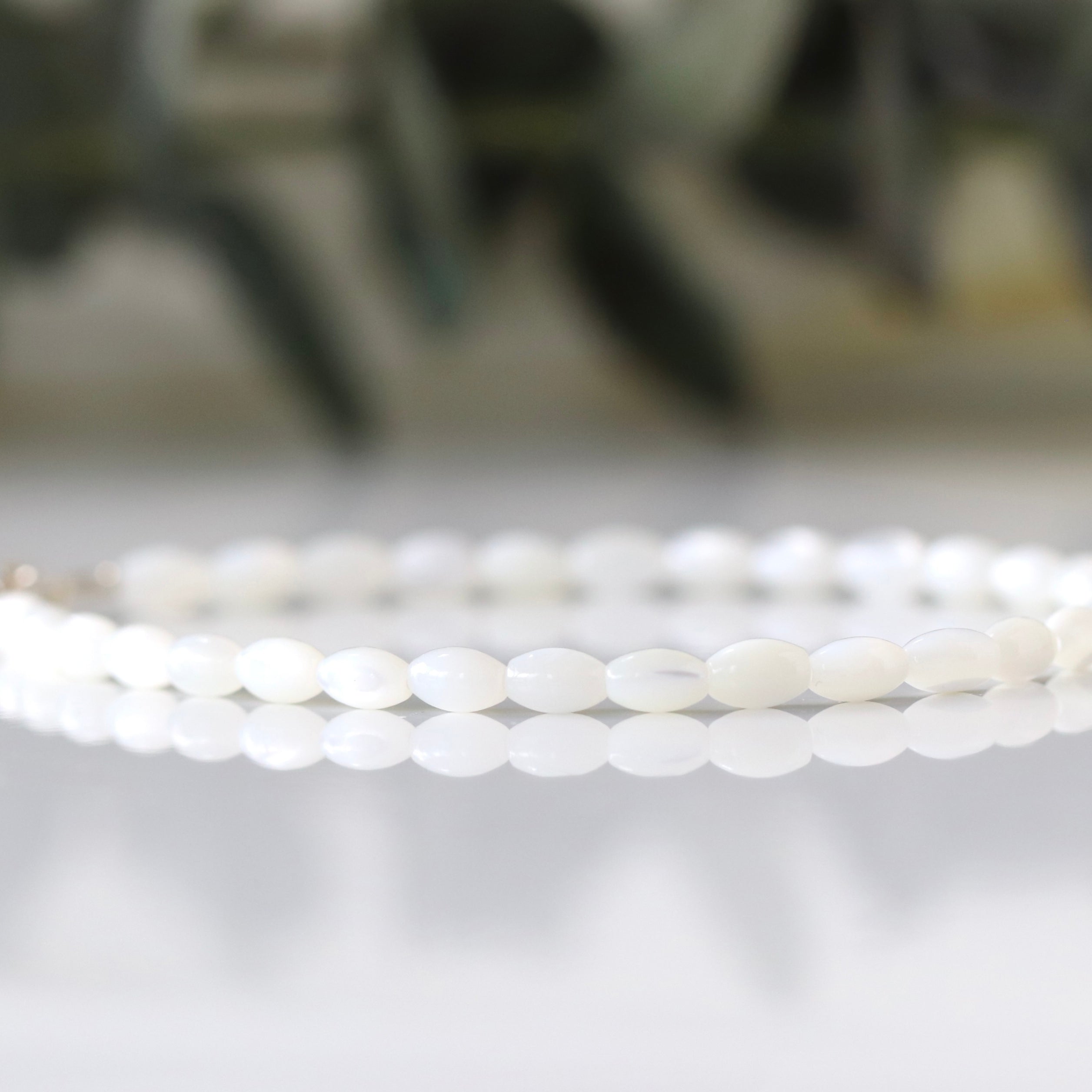 Elegant Mother of Pearl bracelet, handcrafted jewelry