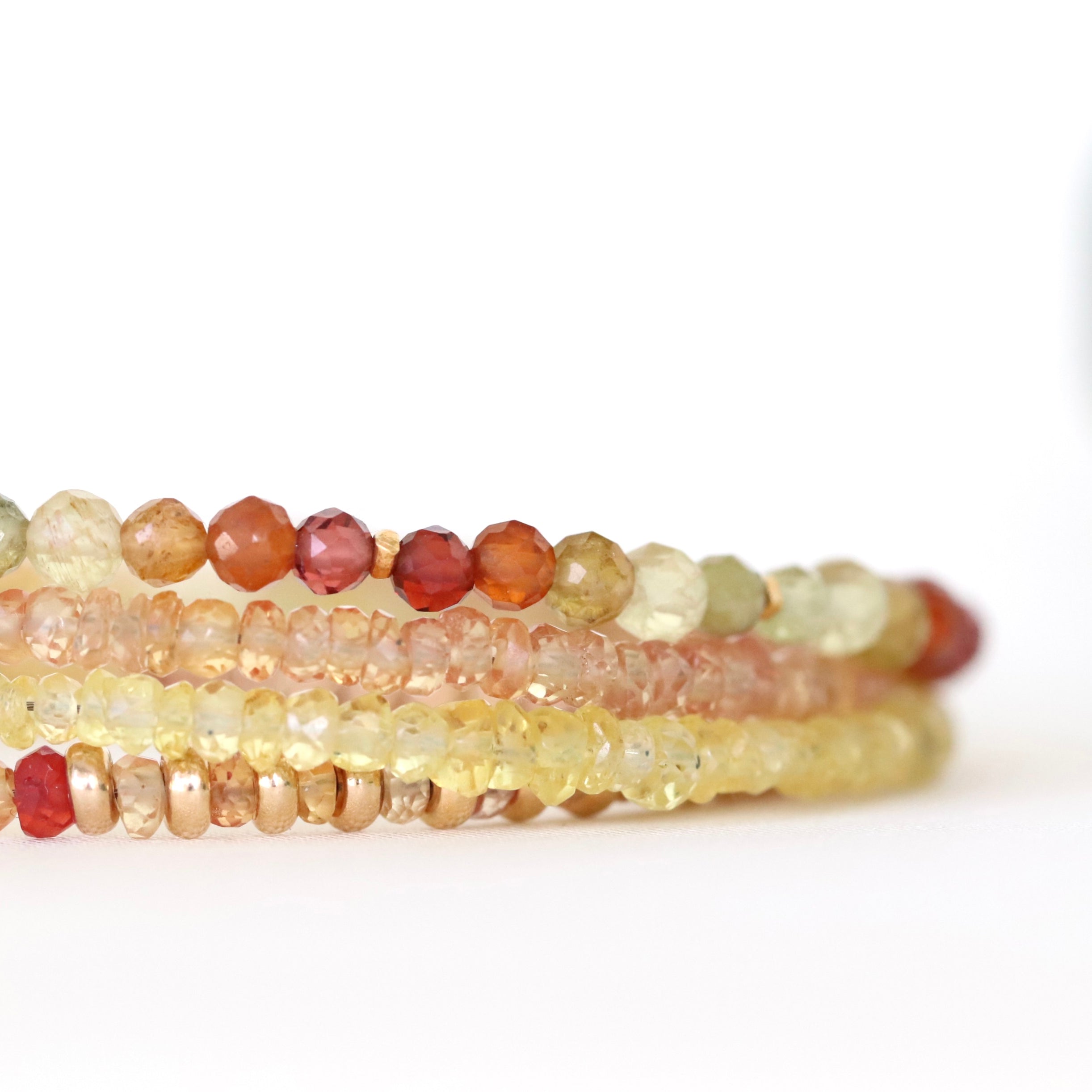 Elegant multi-gem Yellow Apatite bracelet