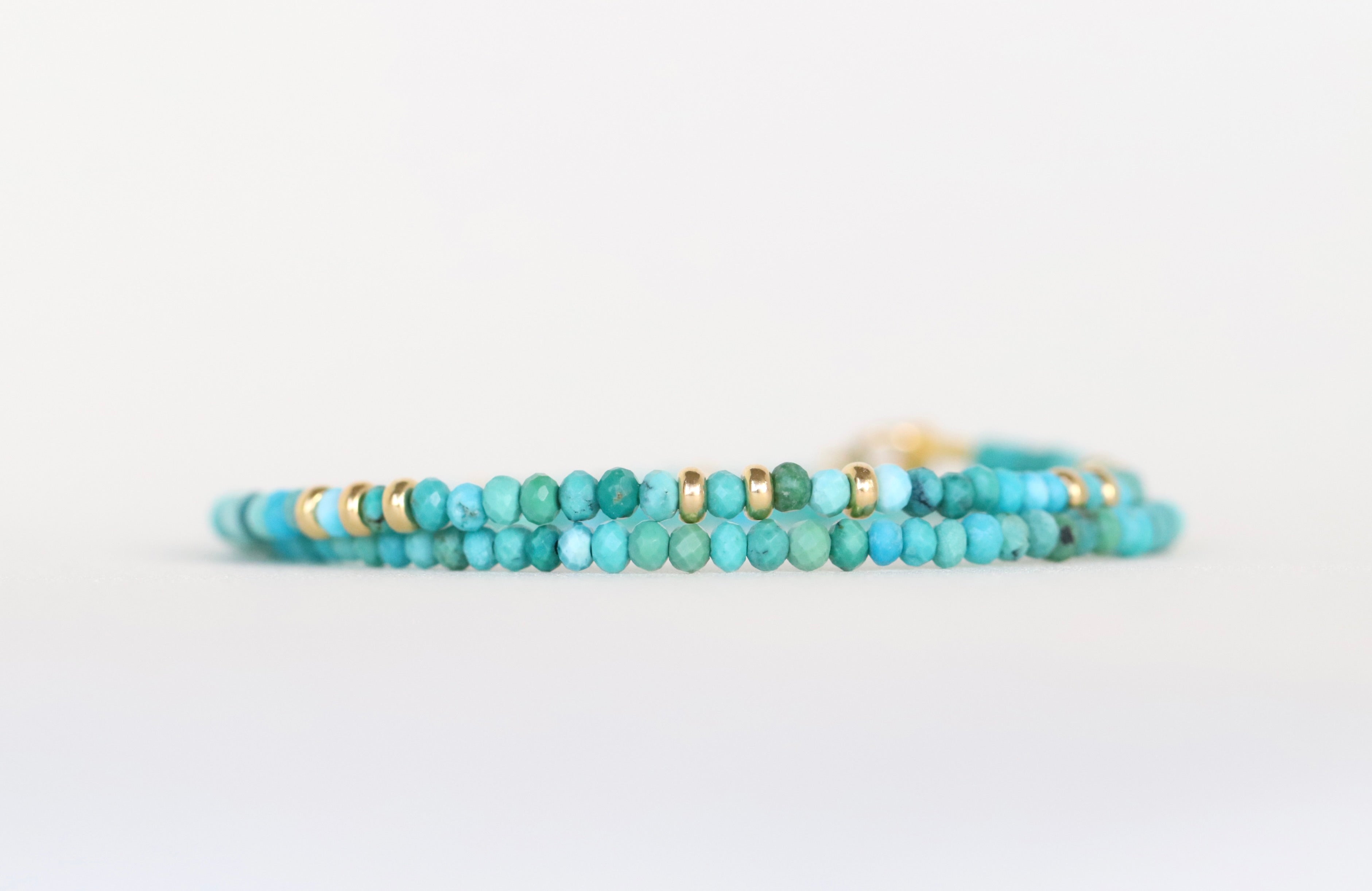 Elegant Natural Turquoise bracelet with silver accents