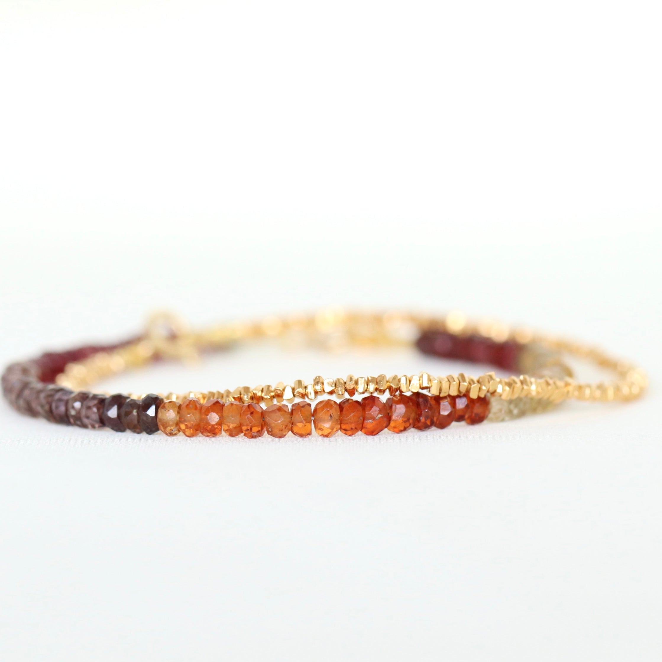 Elegant Ombre Tundra Sapphire bracelet, handcrafted