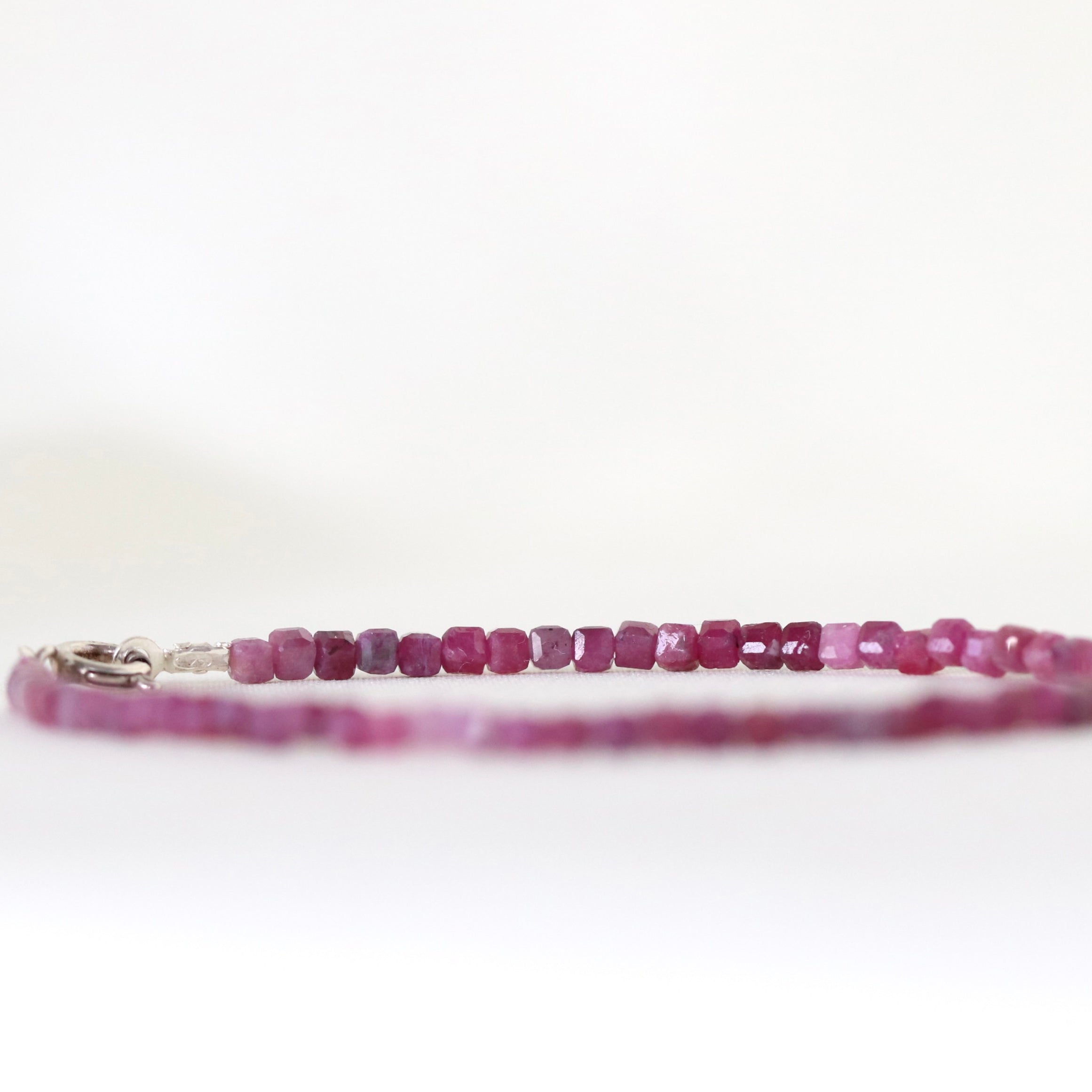 Elegant Ruby bracelet, handcrafted jewelry