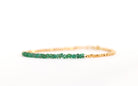 Elegant Zambian Emerald bracelet, handcrafted