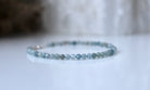 Genuine Montana Sapphire bracelet with silver