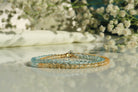 Handmade Citrine bracelet, dainty minimalist jewelry by Oberia Jewelry