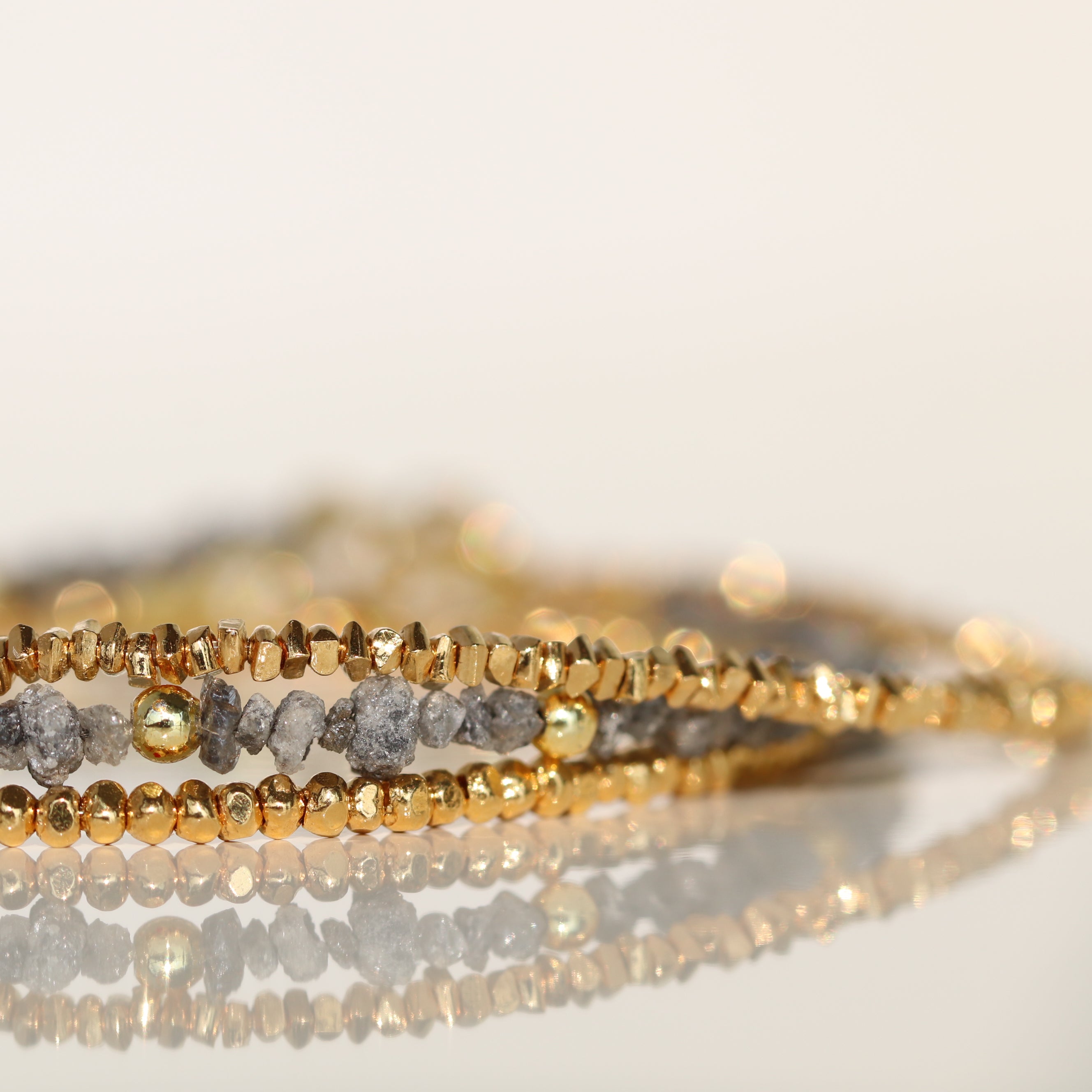 Handmade Karen Hill Tribe 24k gold vermeil thin bracelet, dainty minimalist jewelry by Oberia