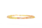 Handmade Yellow Orange Sapphire bracelet, dainty minimalist jewelry by Oberia
