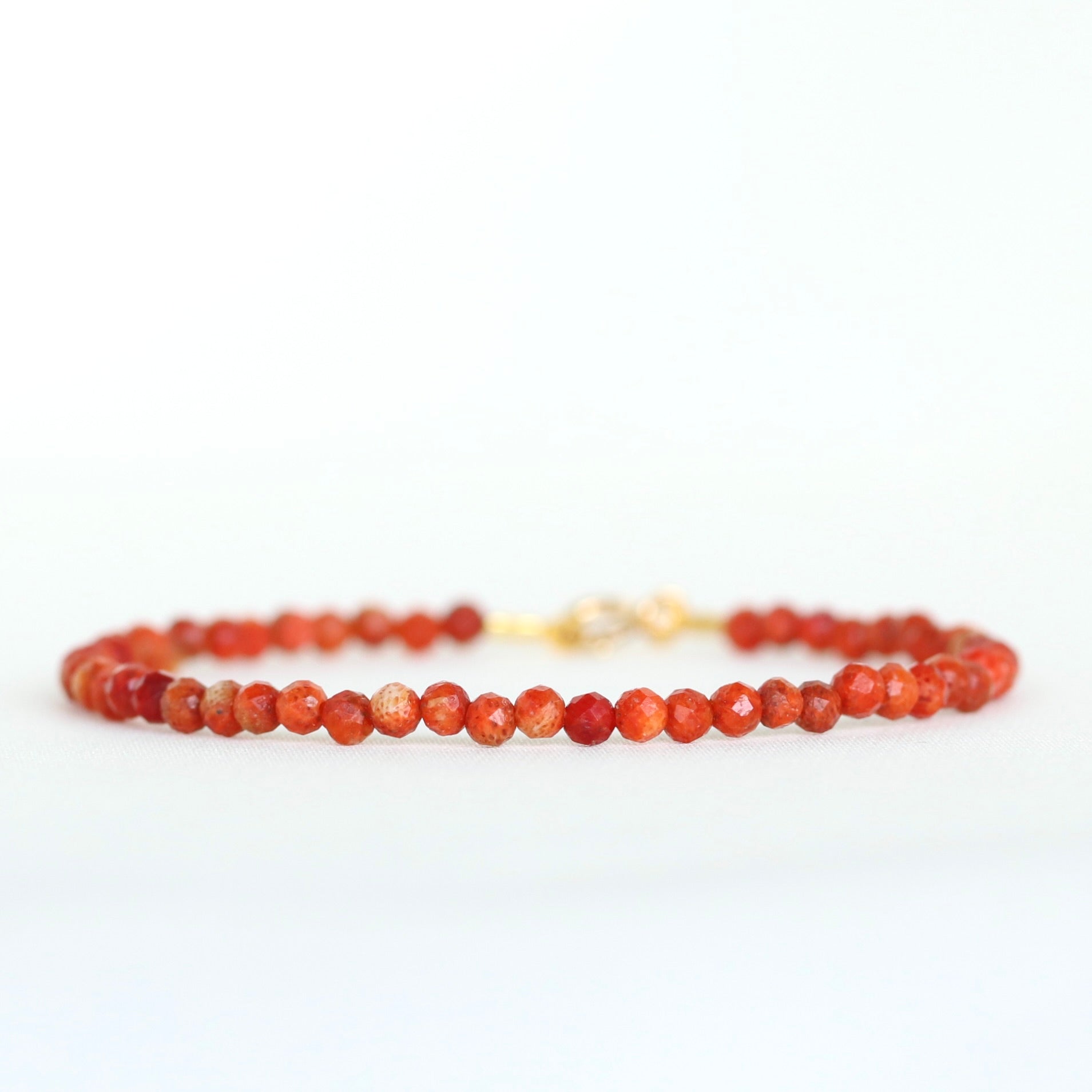 Italian Red Coral 3mm bracelet