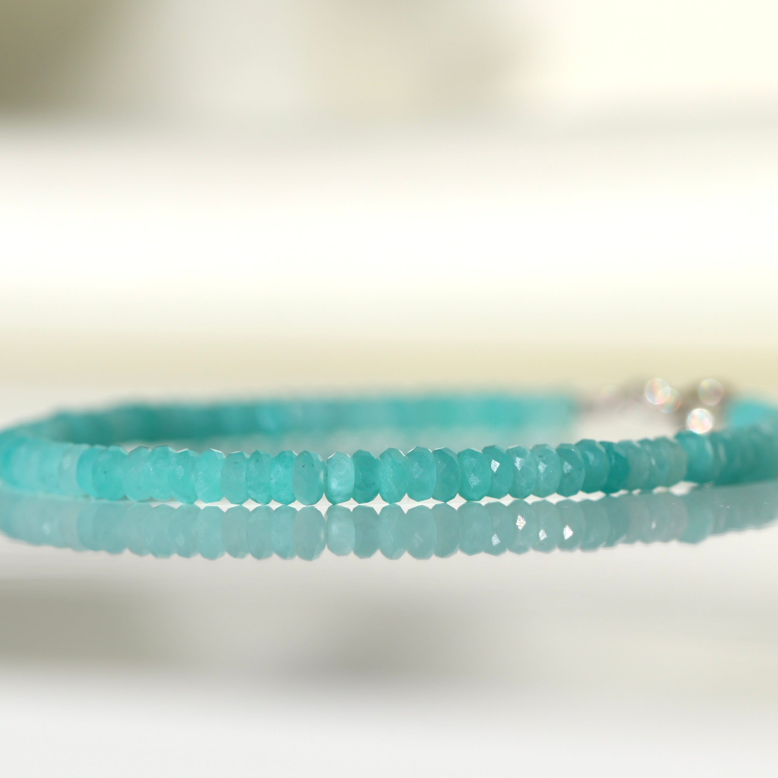 Minimalist Amazonite bracelet, timeless design