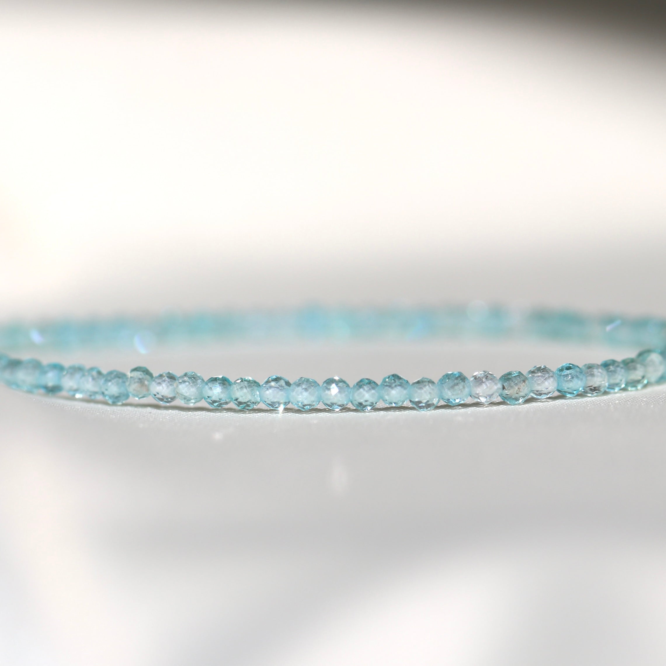 Minimalist Blue Apatite bracelet, timeless design