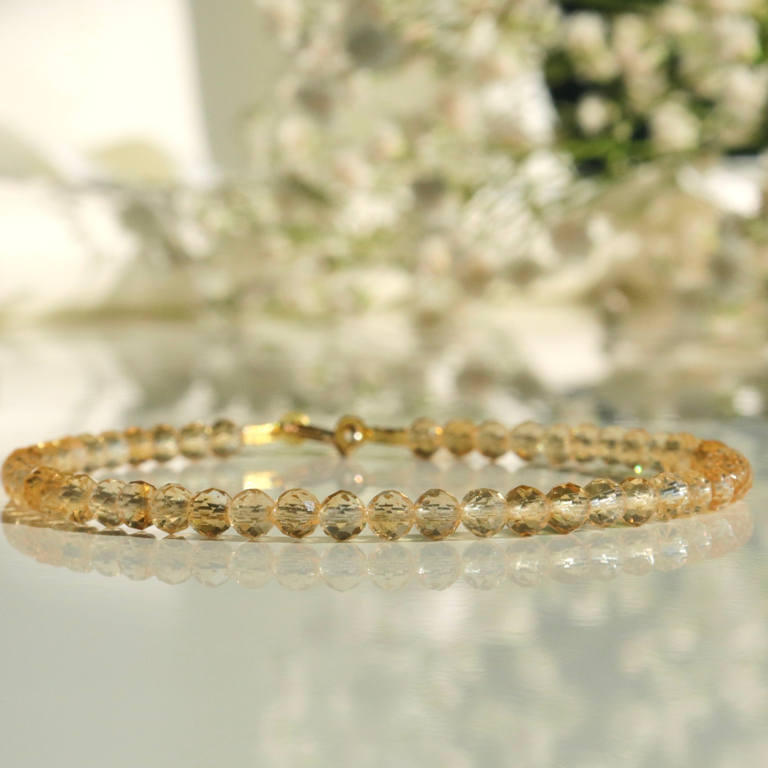 Minimalist Citrine bracelet, timeless design