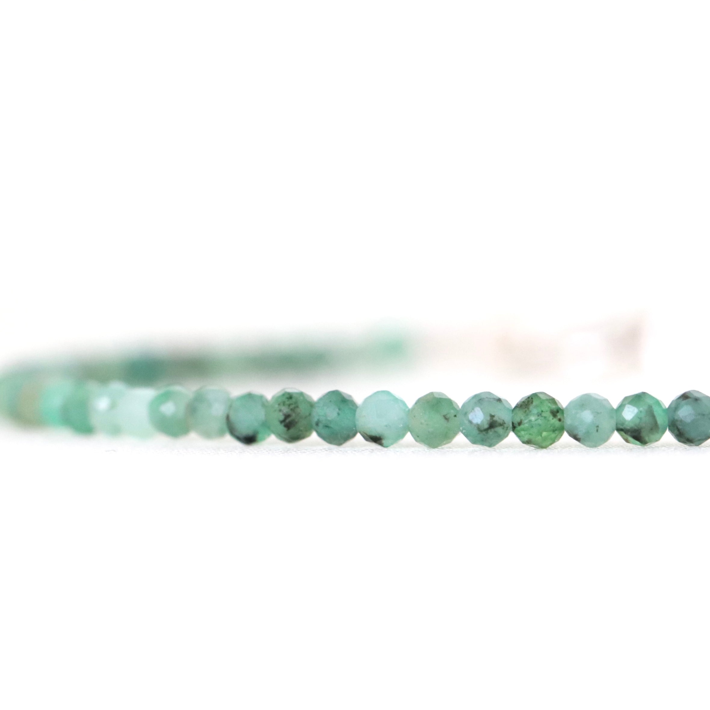 Minimalist Colombian Emerald bracelet, elegant design |