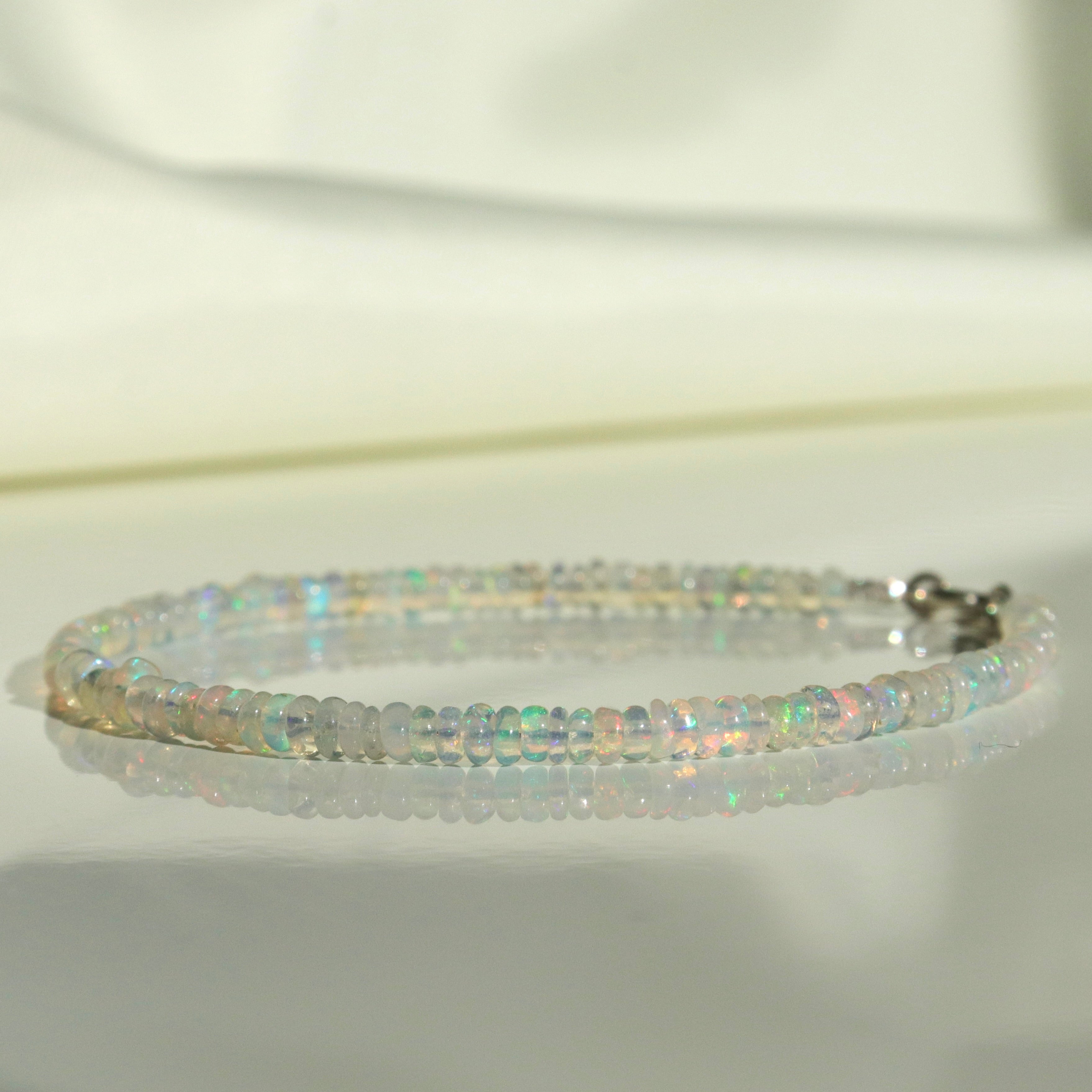 Minimalist Ethiopian Opal bracelet, timeless design