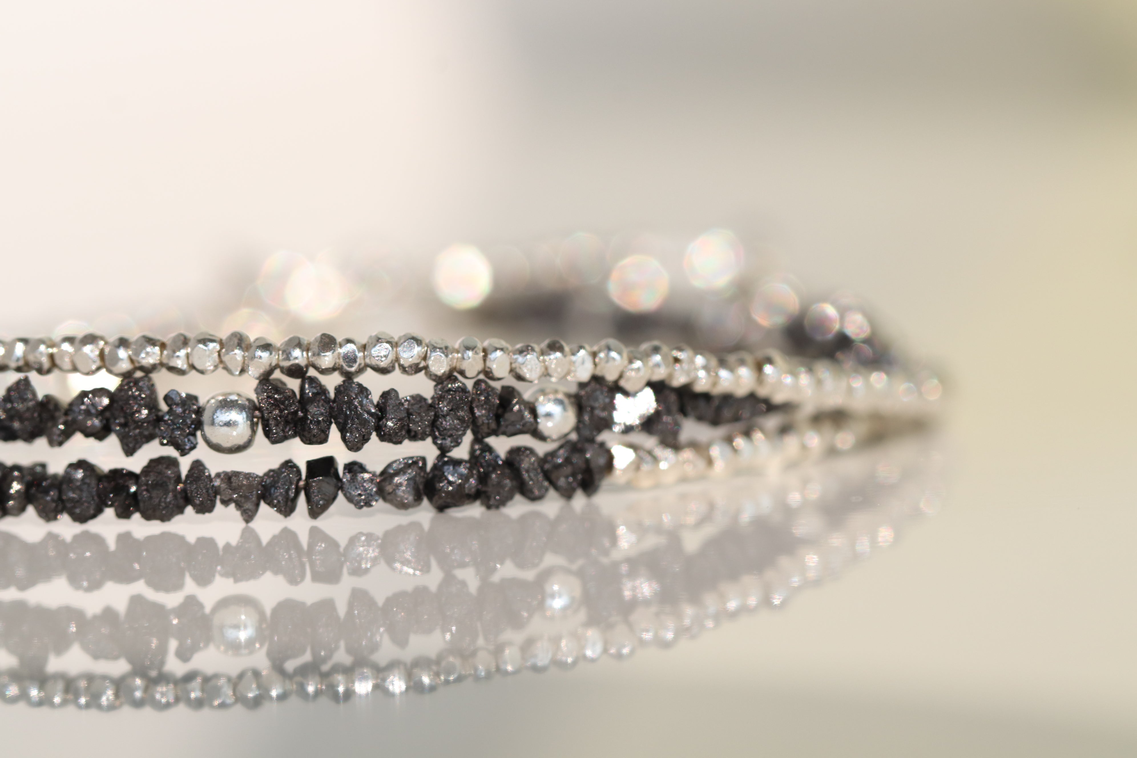 Minimalist Karen Hill Tribe silver bracelet