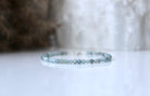 Minimalist Montana Sapphire bracelet, sterling silver