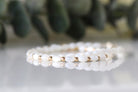 Minimalist Mother of Pearl bracelet with subtle gold detailing