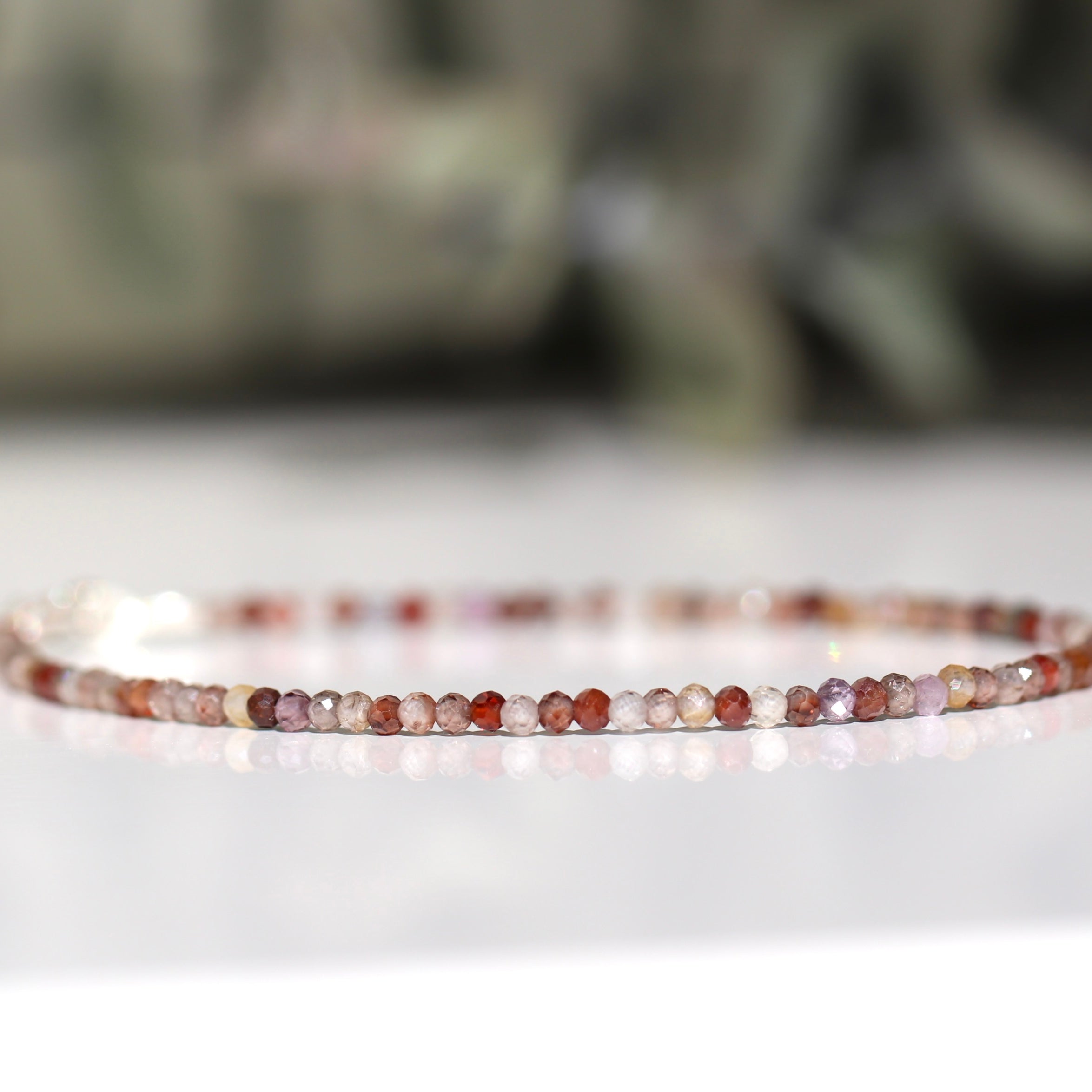Minimalist natural Zircon bracelet, timeless design
