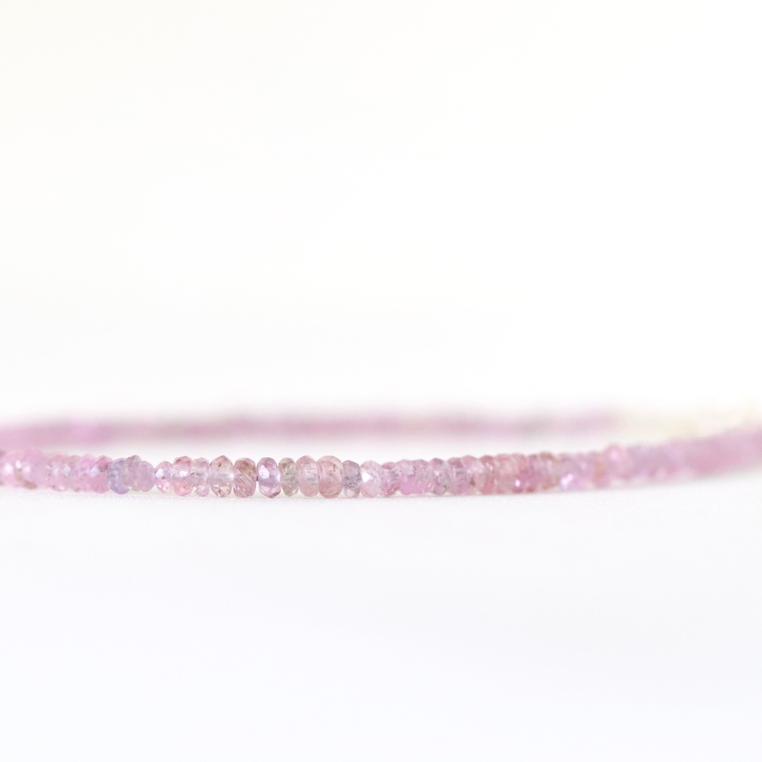 Minimalist Pink Sapphire bracelet, elegant design