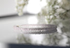 Minimalist 4mm Rose Quartz bracelet, elegant design