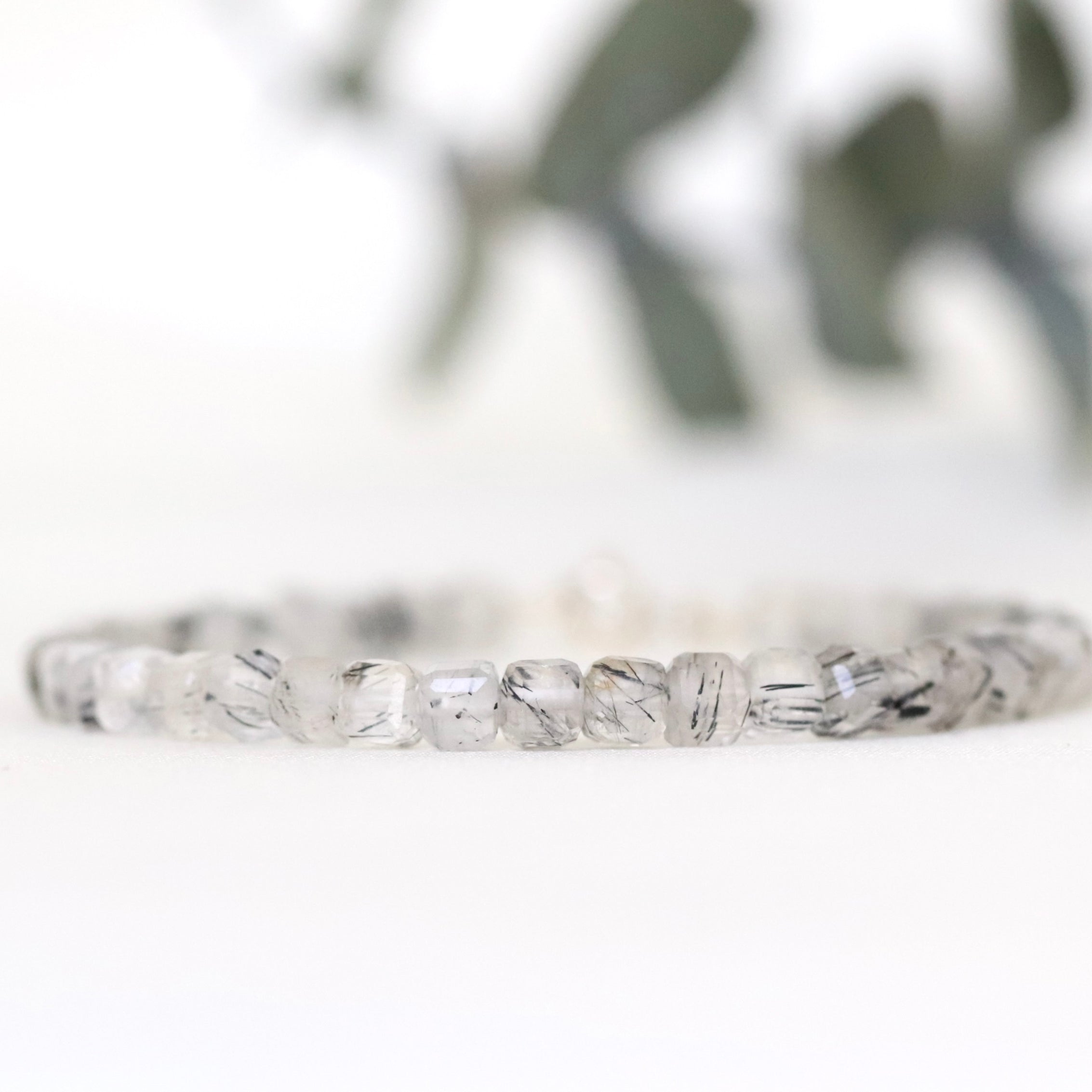 Minimalist Rutilated Quartz bracelet, timeless design