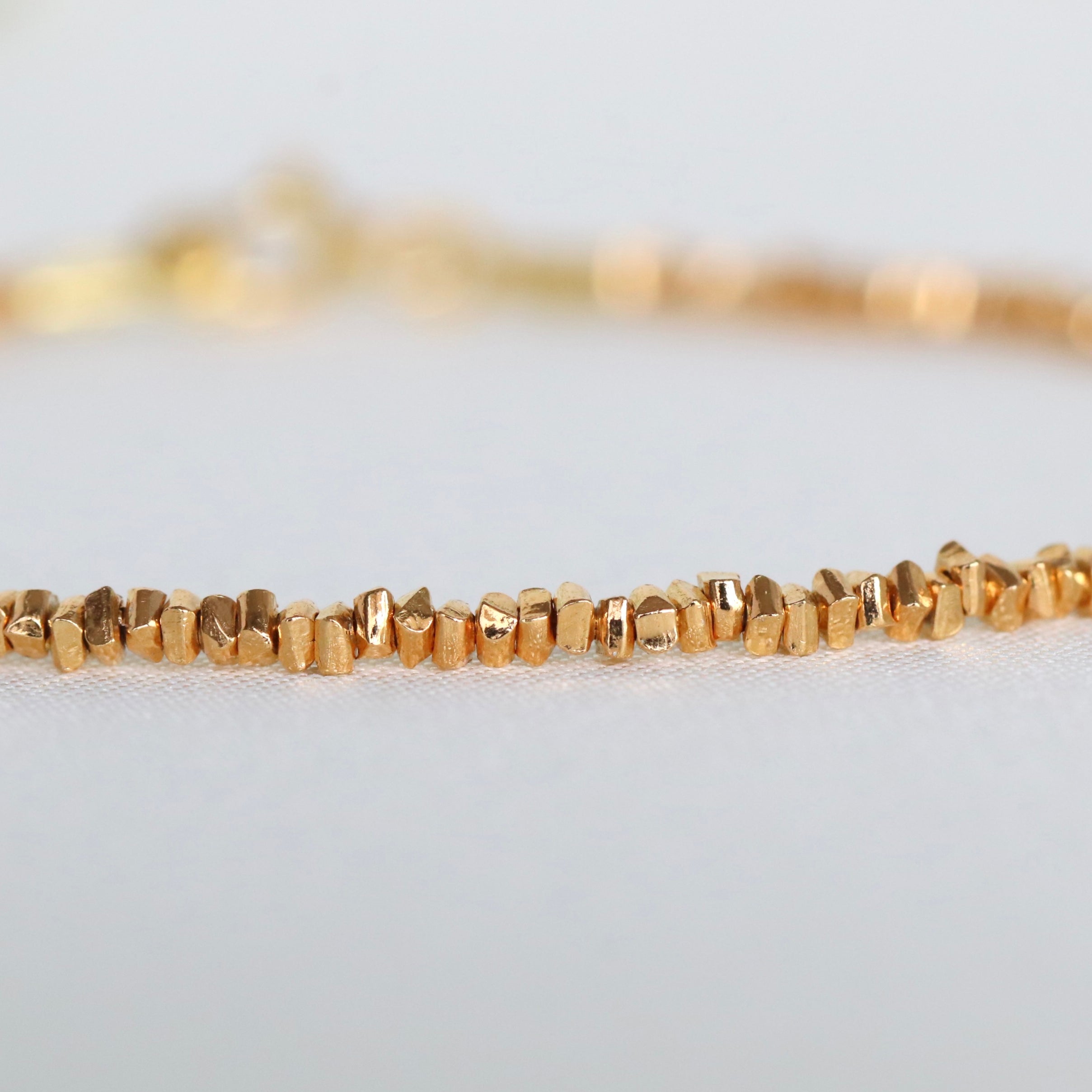 Minimalist thin gold vermeil bracelet