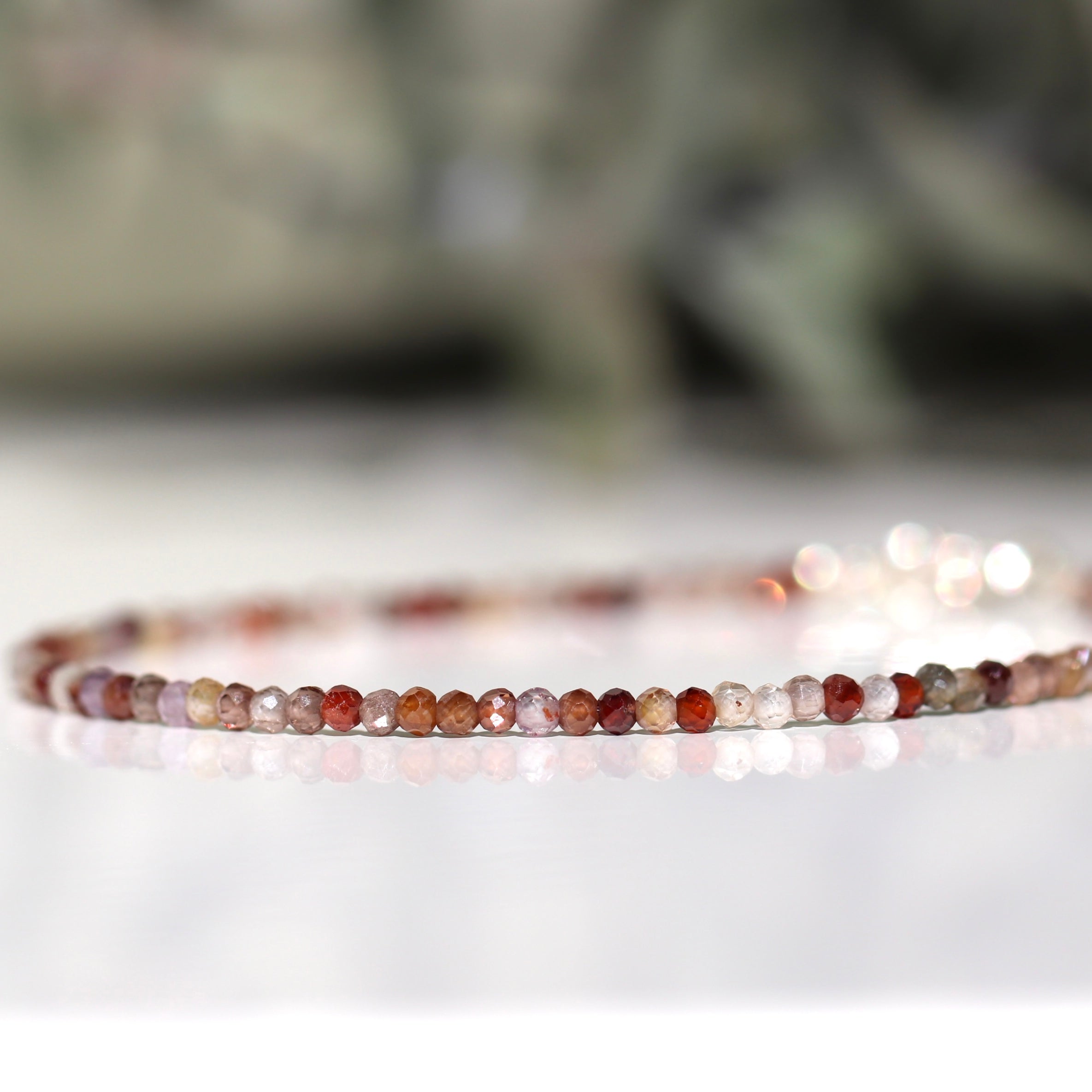 Natural brown Zircon bracelet by Oberia Jewelry
