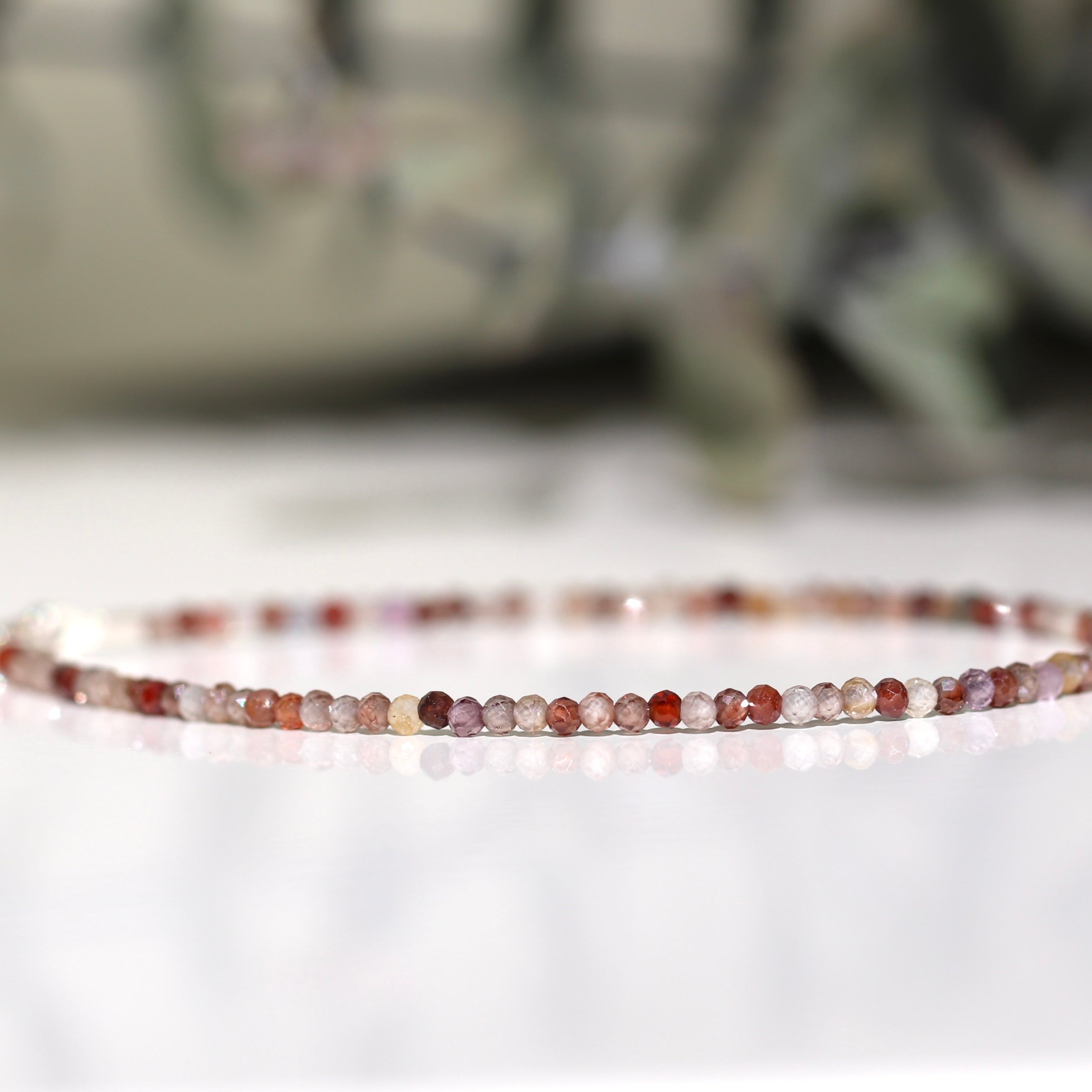 Oberia Jewelry brown zircon bracelet, handmade gemstone design