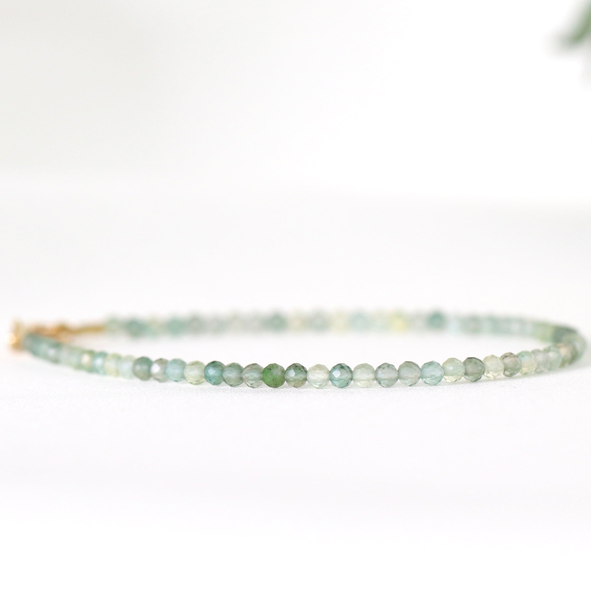 Oberia Jewelry delicate Green Amethyst bracelet, refined handmade jewelry with natural beauty